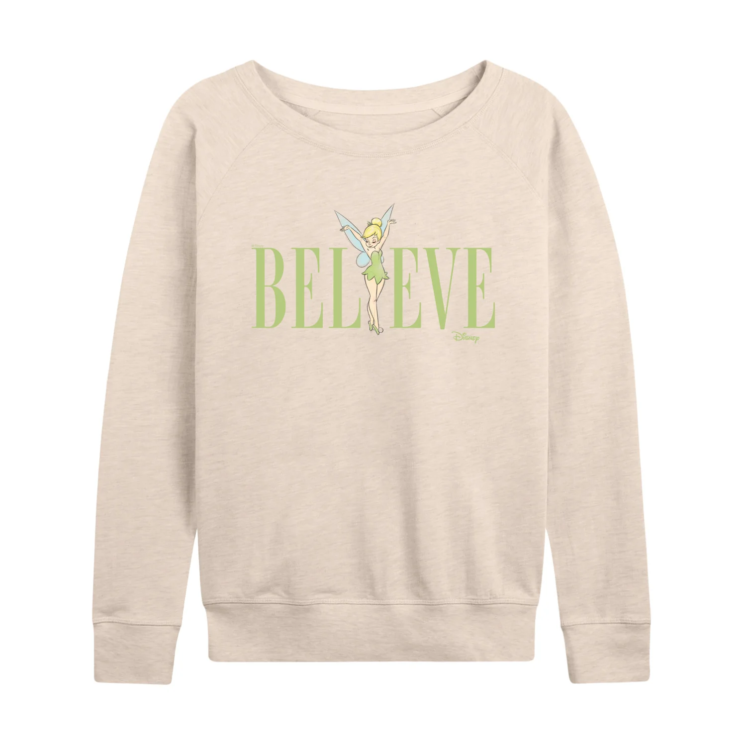 Tinker Bell - Believe - Ladies French Terry Long Sleeve Shirt