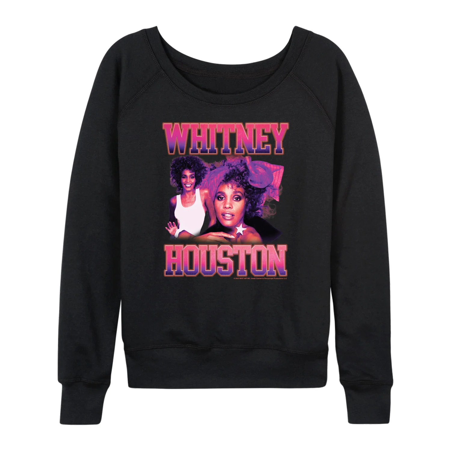Whitney Houston - Vintage Whitney - Women's Lightweight French Terry Long Sleeve Shirt - Image 2