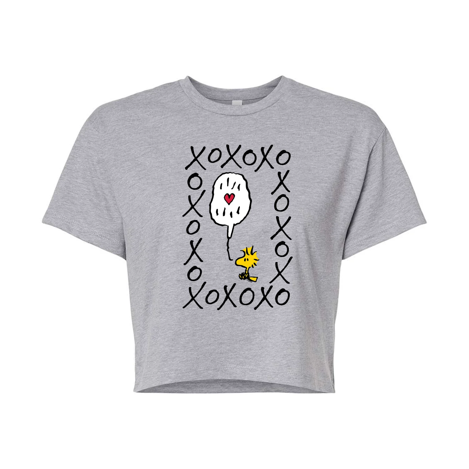 Peanuts - Woodstock XOXO - Juniors Cropped Graphic T-Shirt