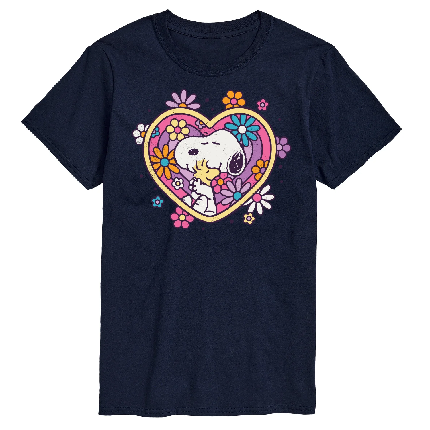 Peanuts - Hug Heart Flower - Men's Short Sleeve Graphic T-Shirt - Image 5