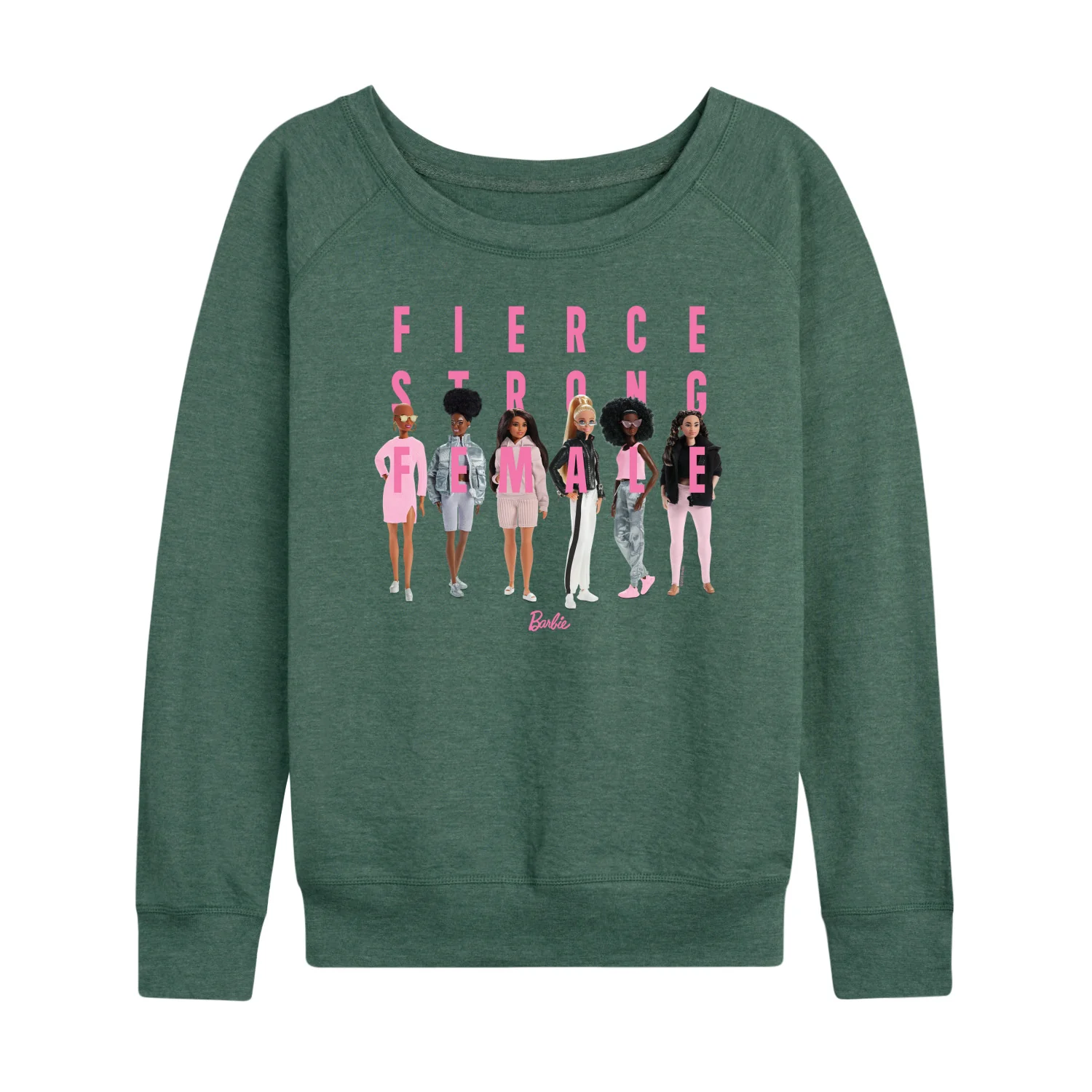 Barbie - Fierce Strong Female - Boss Barbie - Women's Lightweight French Terry Long Sleeve Shirt - Image 2