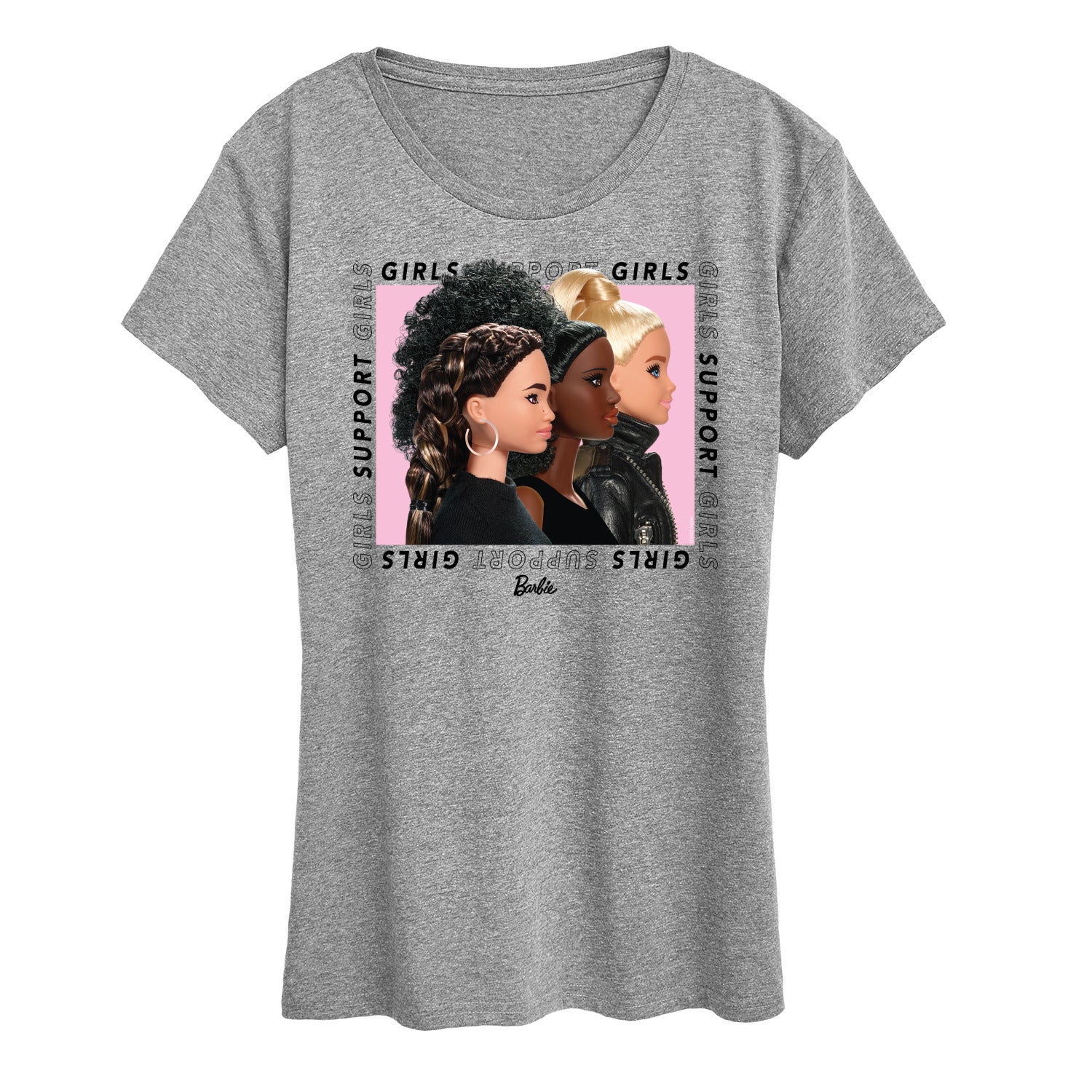 Barbie - Girls Support Girls - Power Pose - Women's Short Sleeve Graphic T-Shirt - Image 2