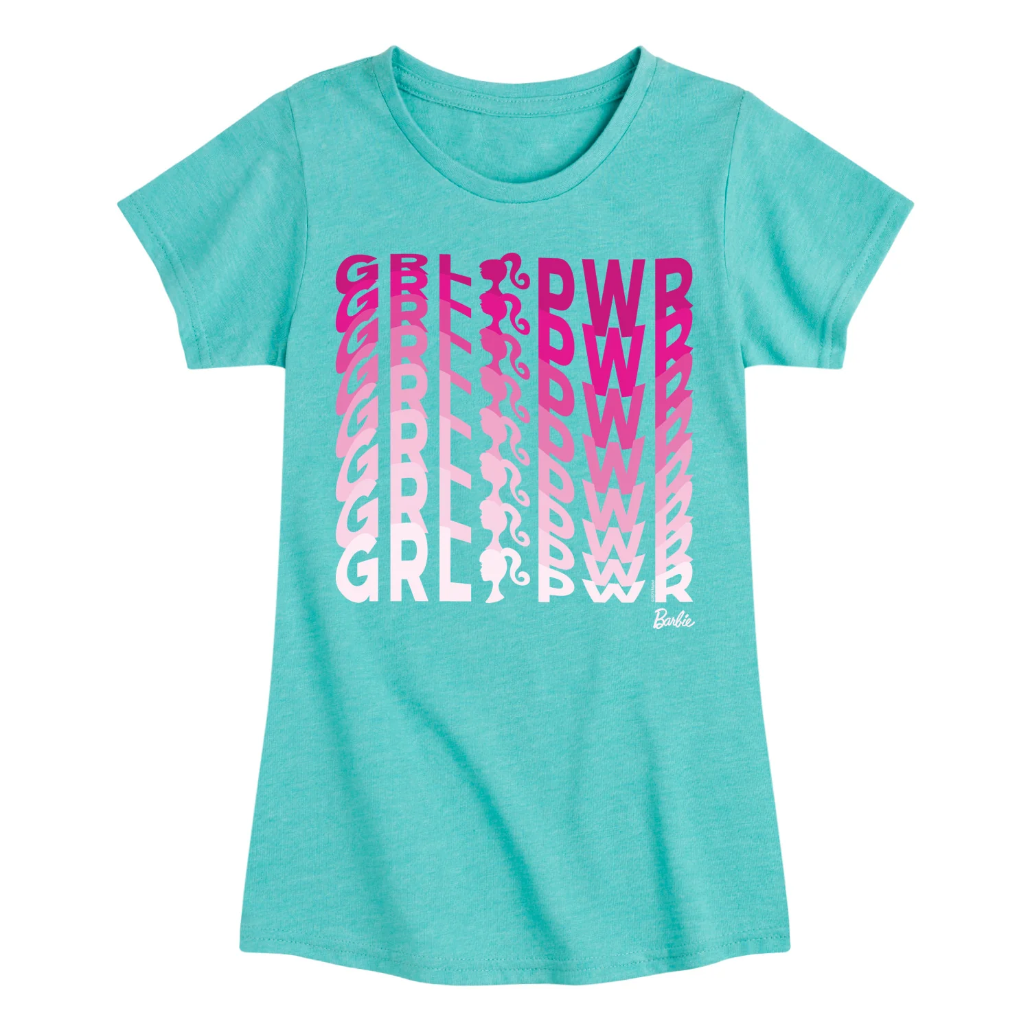 Barbie - Girl Power in Illusion Wave - Toddler And Youth Girls Raglan Graphic T-Shirt - Image 5