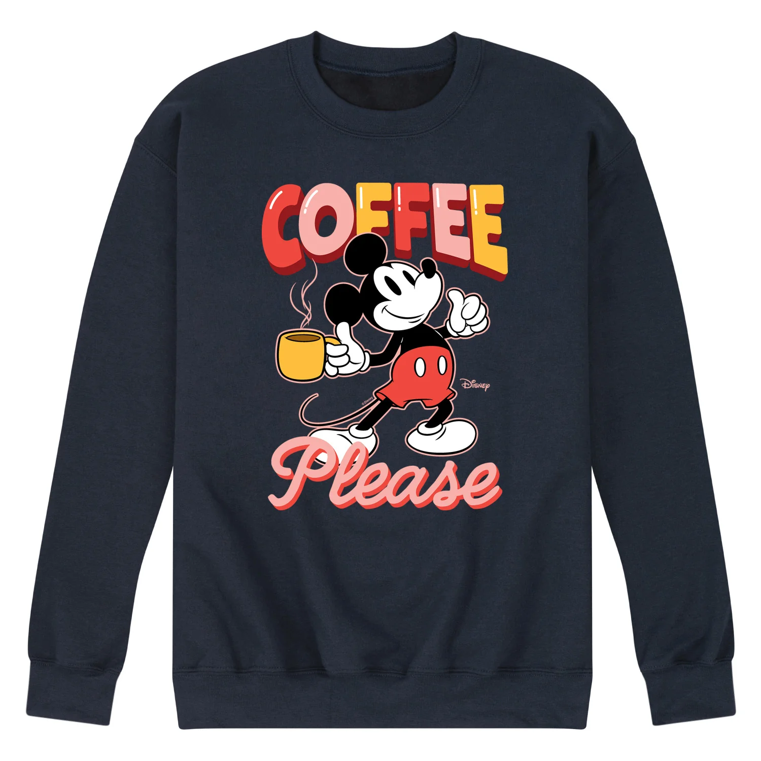 Disney - Coffee Please - Men's Crew Fleece Sweatshirt - Image 3