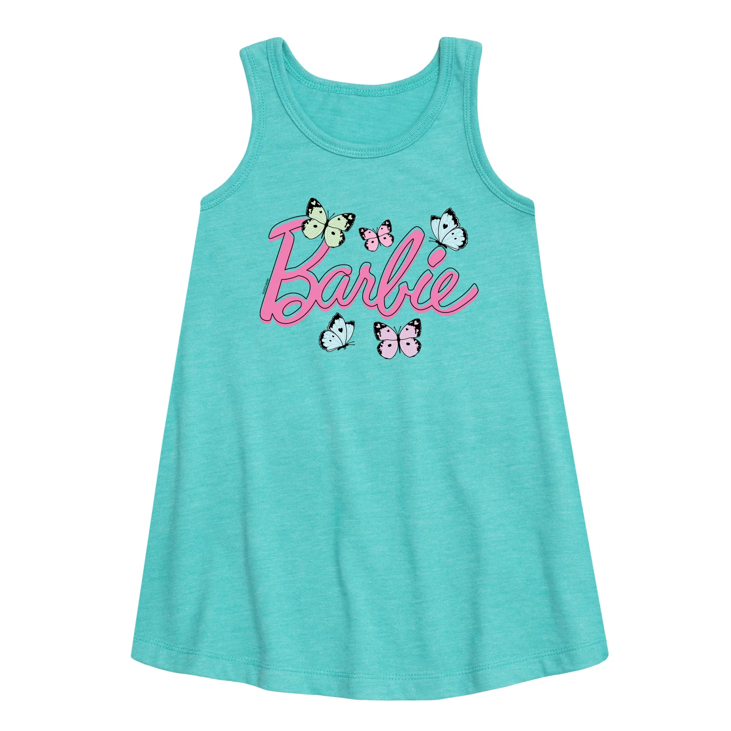 Barbie - Butterflies Flutter - Toddler and Youth Girls A-line Dress - Image 2