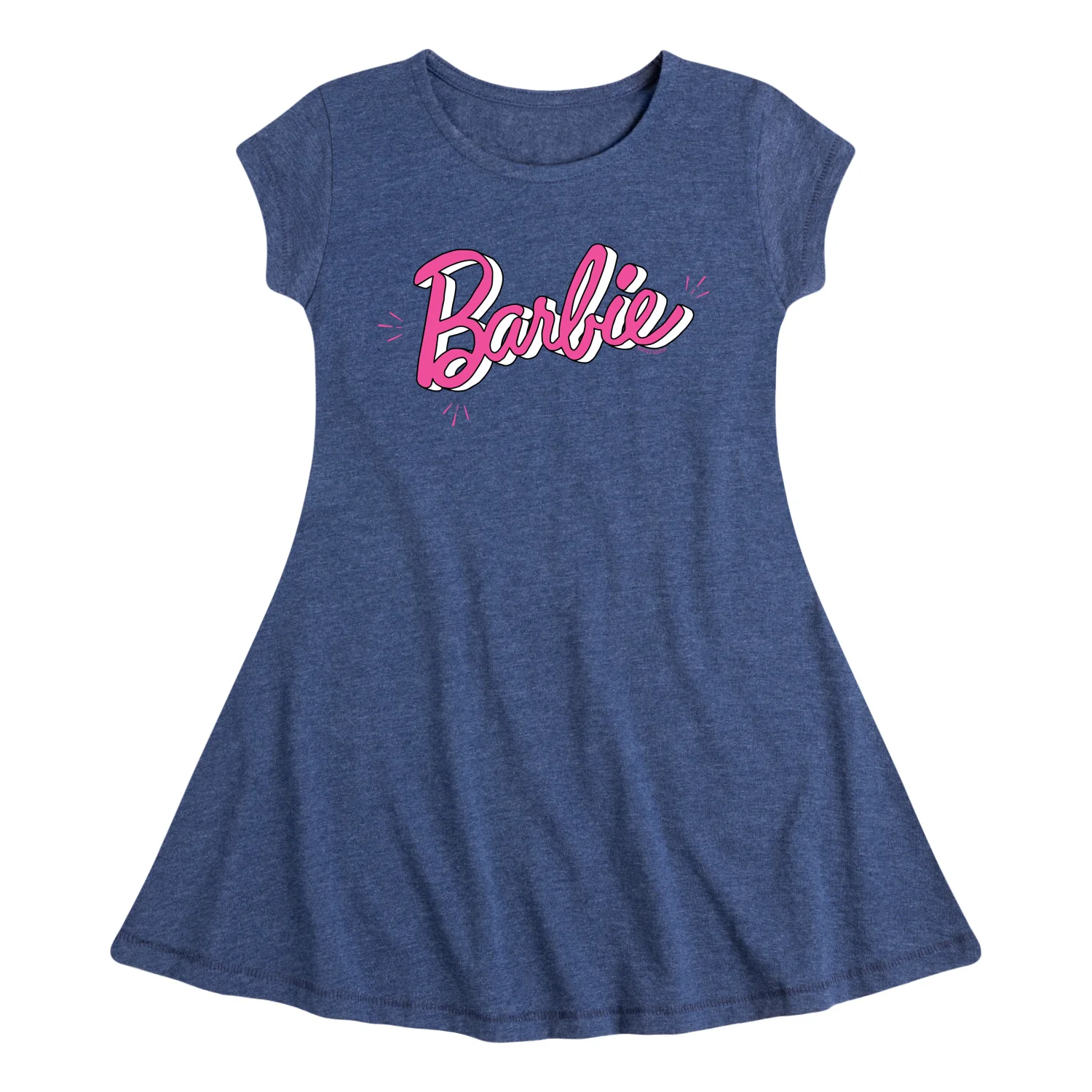 Barbie - Sketch Original - Toddler And Youth Girls Fit And Flare Dress - Image 3