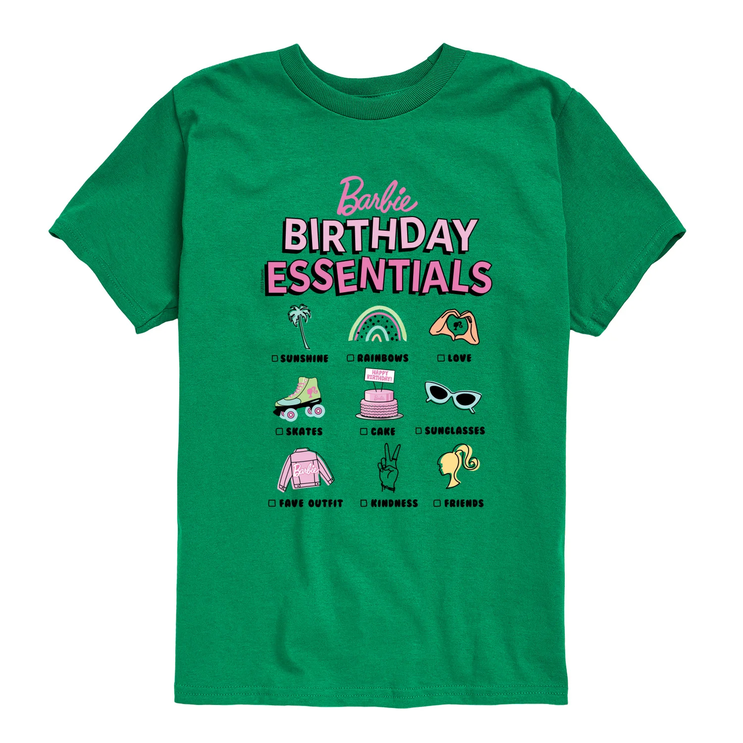Barbie - Birthday Essentials - Toddler And Youth Short Sleeve Tee - Image 2