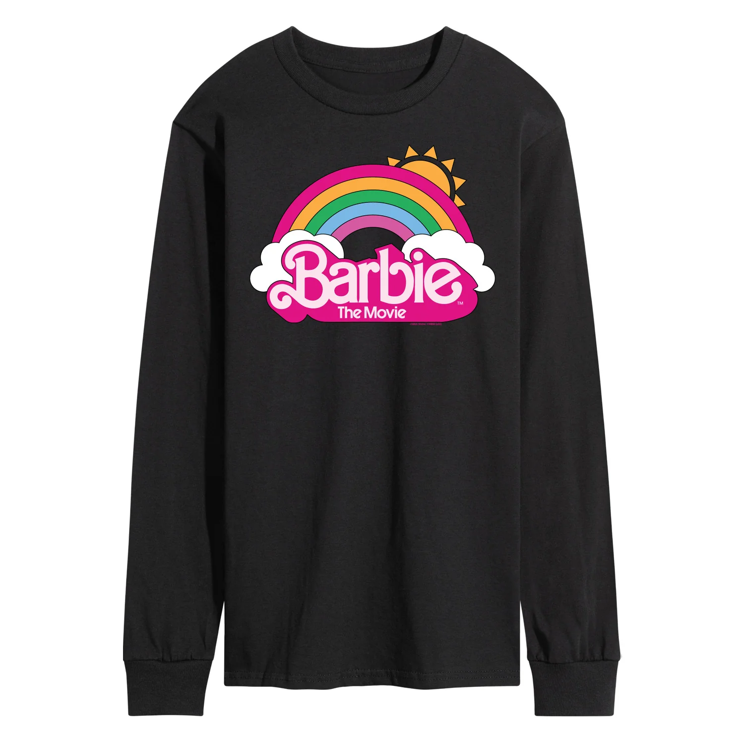Barbie the Movie - Barbie Logo Rainbow - Men's Long Sleeve T- Shirt - Image 2