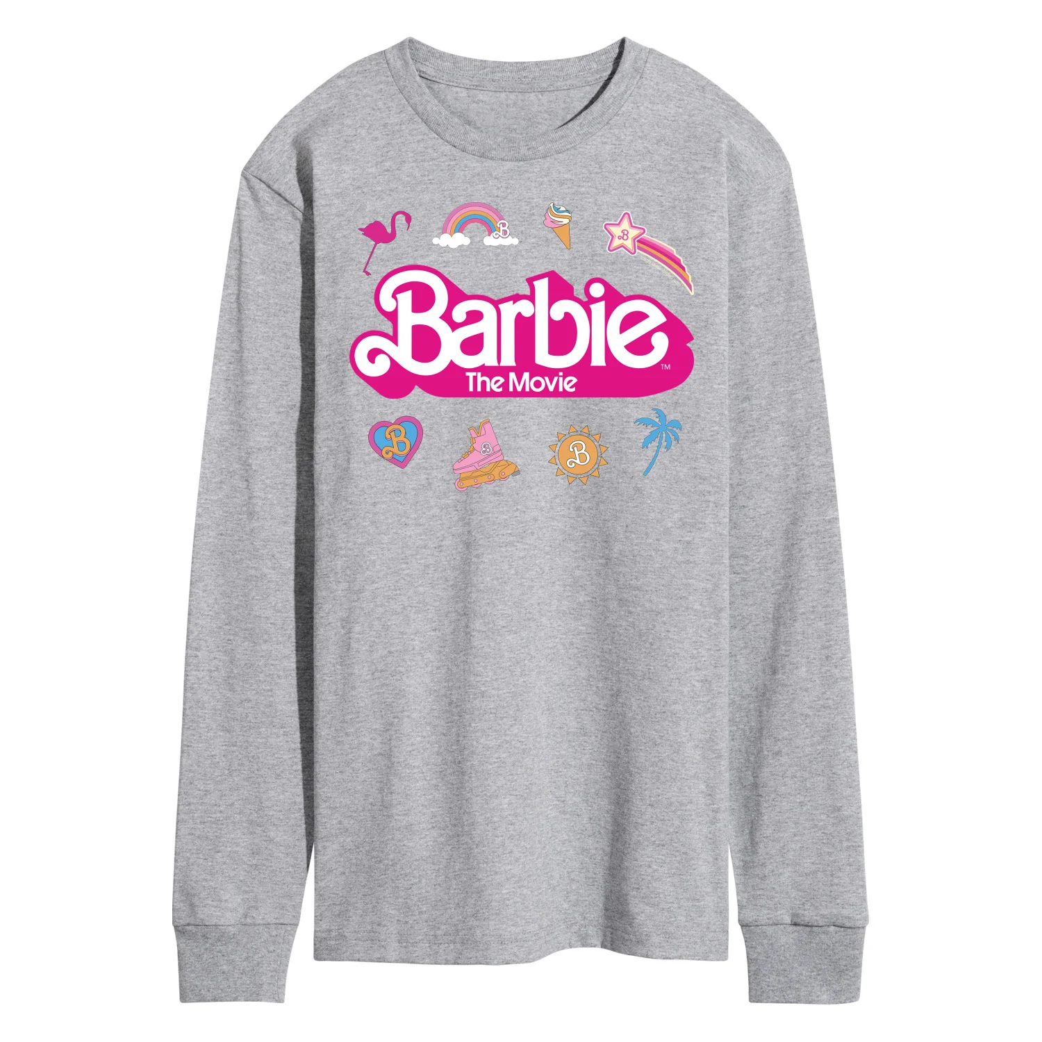 Barbie the Movie - Movie Logo Icons -  Men's Long Sleeve T- Shirt