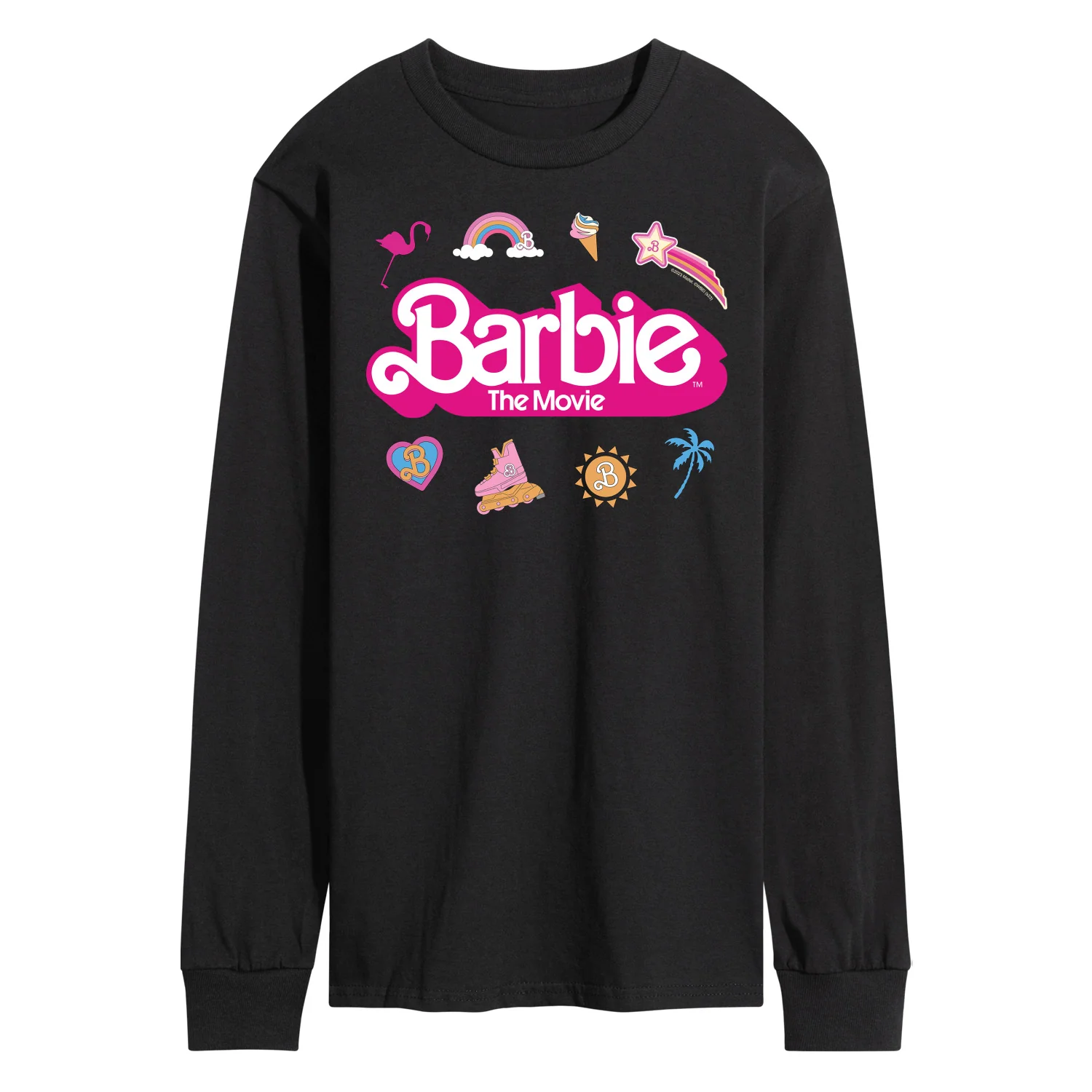Barbie the Movie - Movie Logo Icons -  Men's Long Sleeve T- Shirt - Image 2