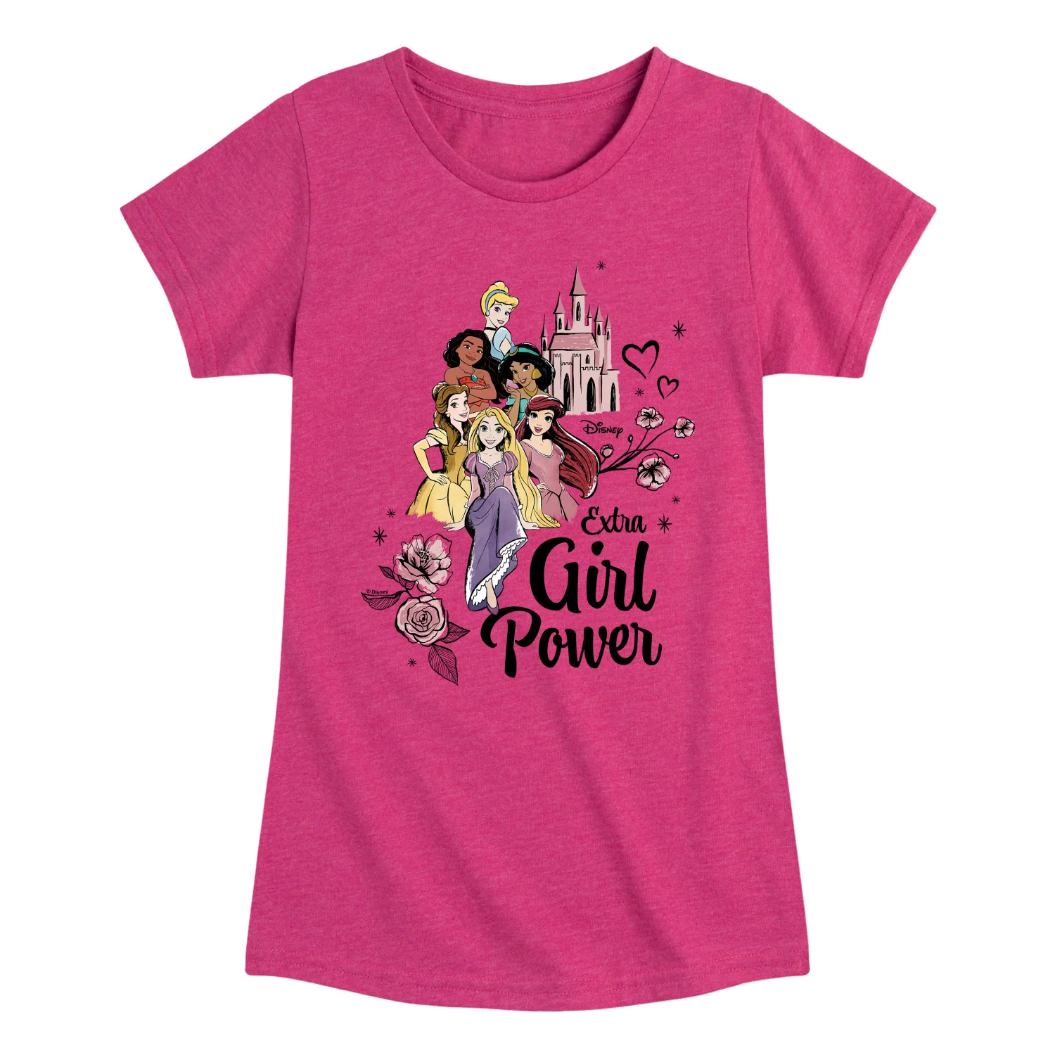 Disney - Extra Girl Power - Toddler & Youth Girls Short Sleeve Graphic T-Shirt - Image 3