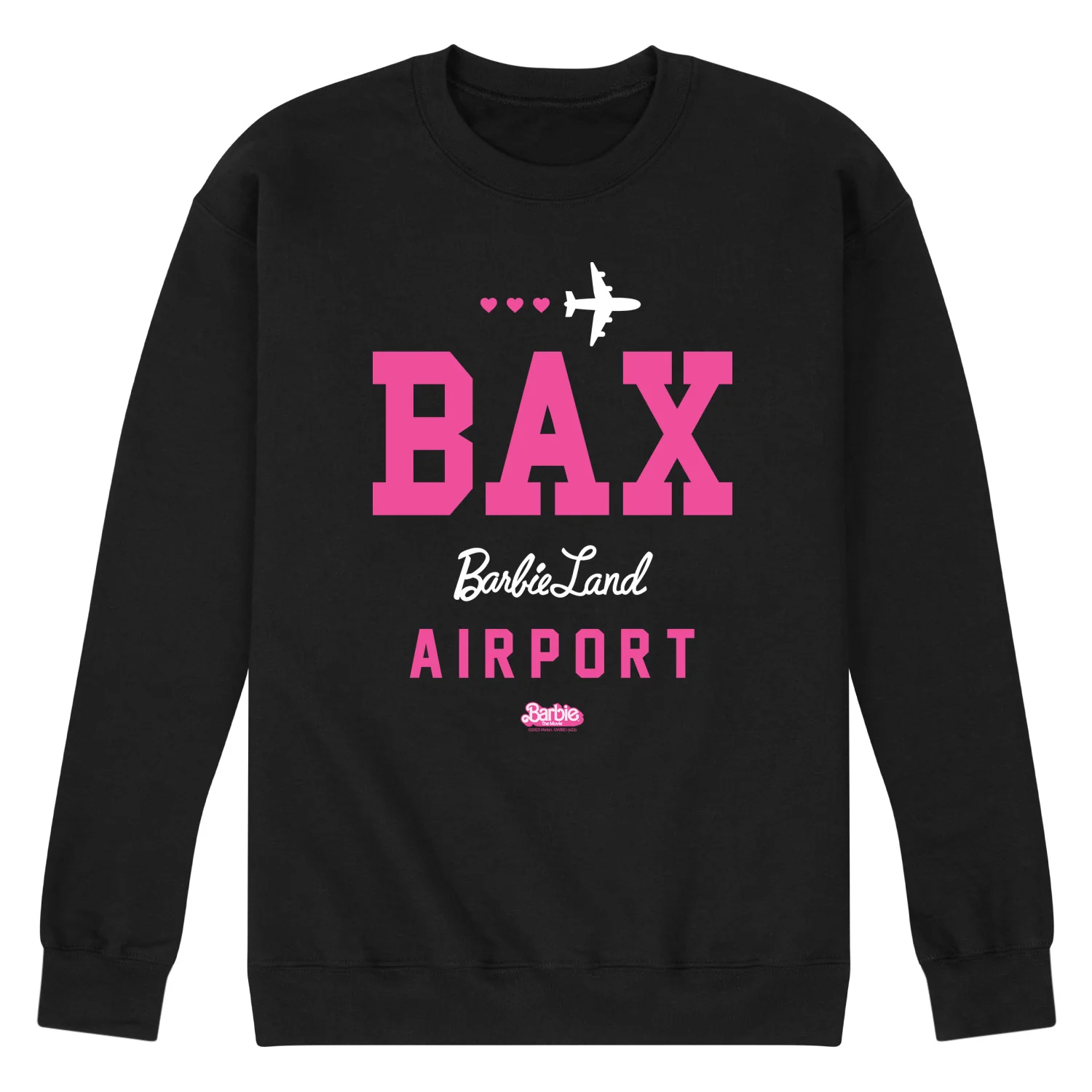 Barbie the Movie - BAK - Barbie Land Airport - Men's Crew Neck Fleece Pullover - Image 2