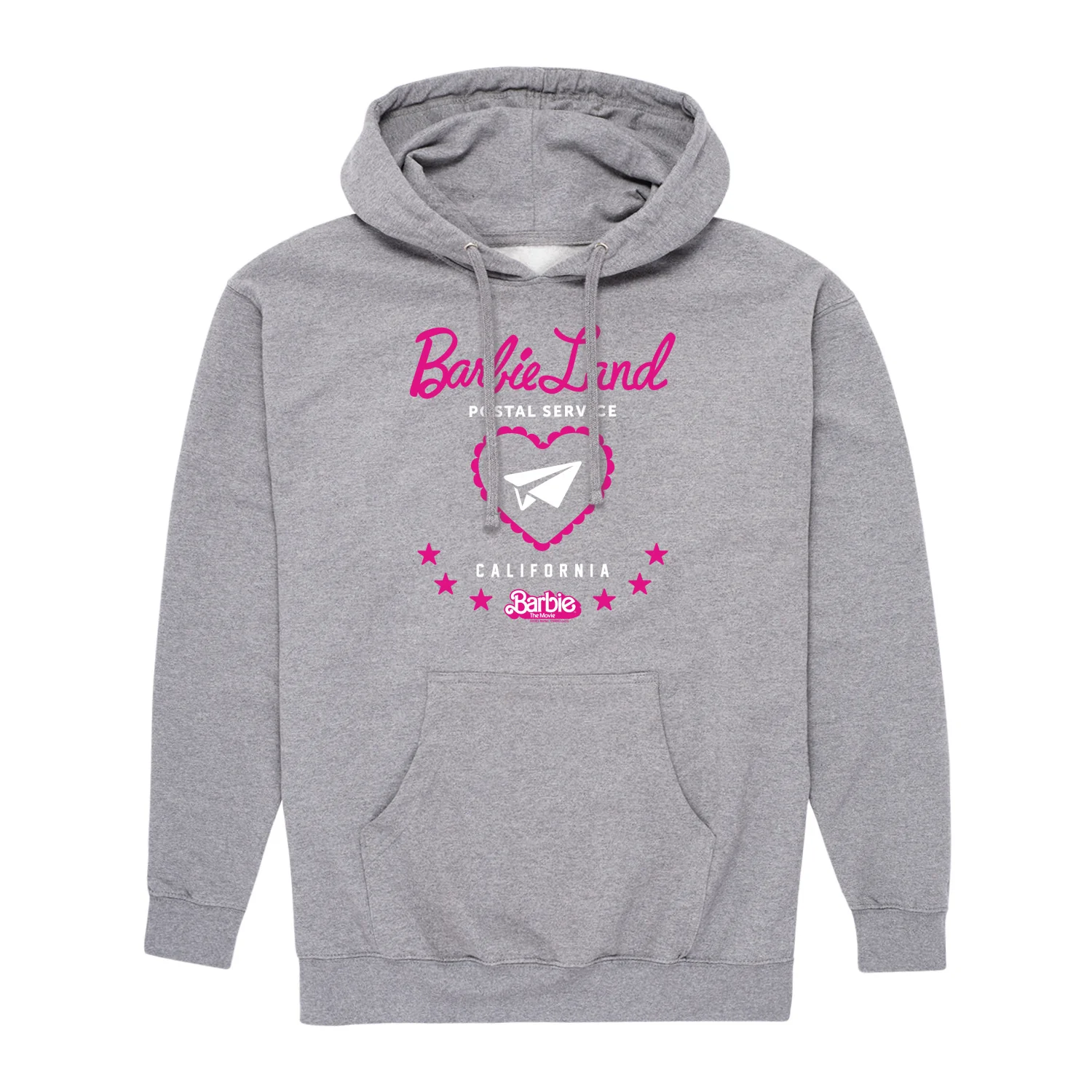 Barbie the Movie - Barbie Land Postal Service - Men's Pullover Hooded Fleece Sweatshirt