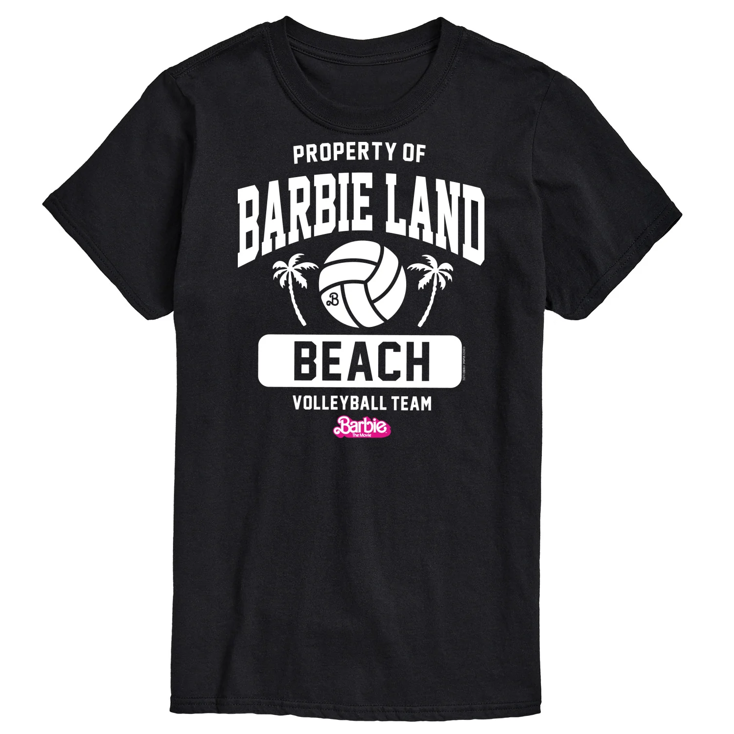 Barbie the Movie - Property of Barbie Land Beach Volleyball - Men's Short Sleeve Graphic T-Shirt - Image 2
