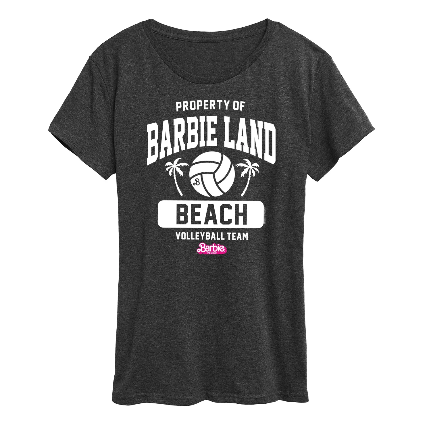 Barbie the Movie - Property of Barbie Land Beach Volleyball - Women's Short Sleeve Graphic T-Shirt