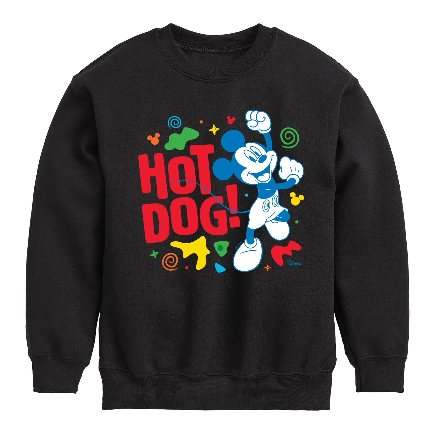 Disney Jr - Hot Dog Mickey - Toddler & Youth Crewneck Fleece Sweatshirt - Image 3