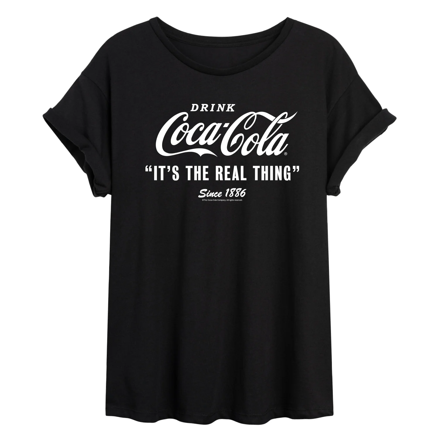 Coca-Cola - It's the Real Thing - Juniors Oversized Graphic T-Shirt