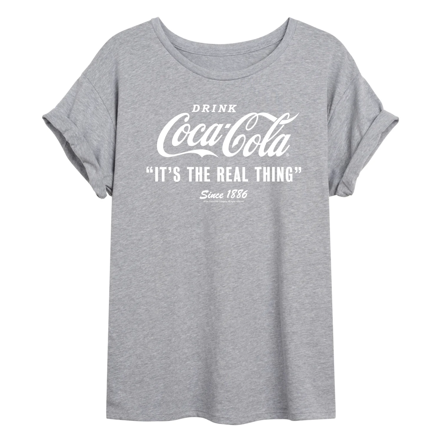 Coca-Cola - It's the Real Thing - Juniors Oversized Graphic T-Shirt - Image 2