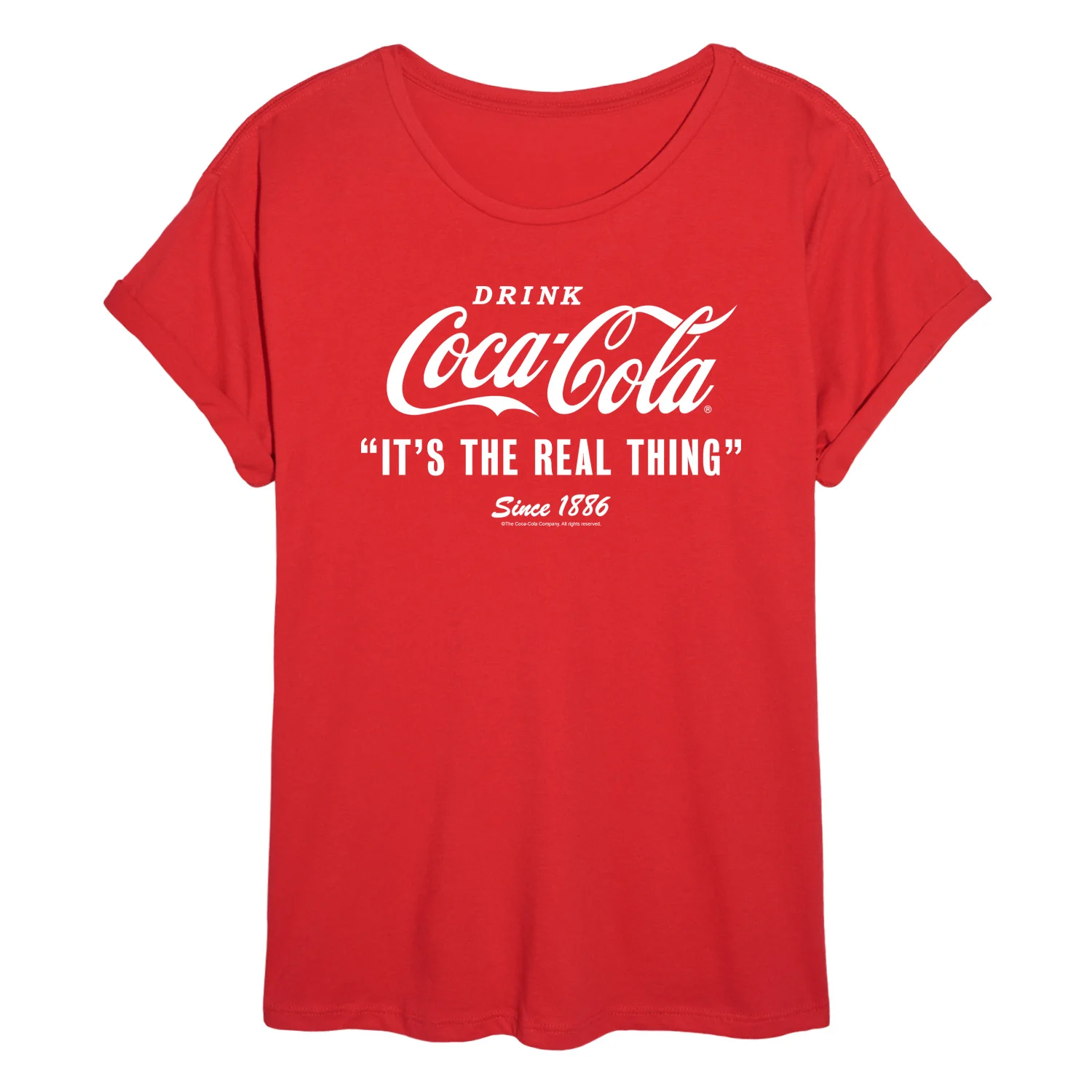 Coca-Cola - It's the Real Thing - Juniors Oversized Graphic T-Shirt - Image 3
