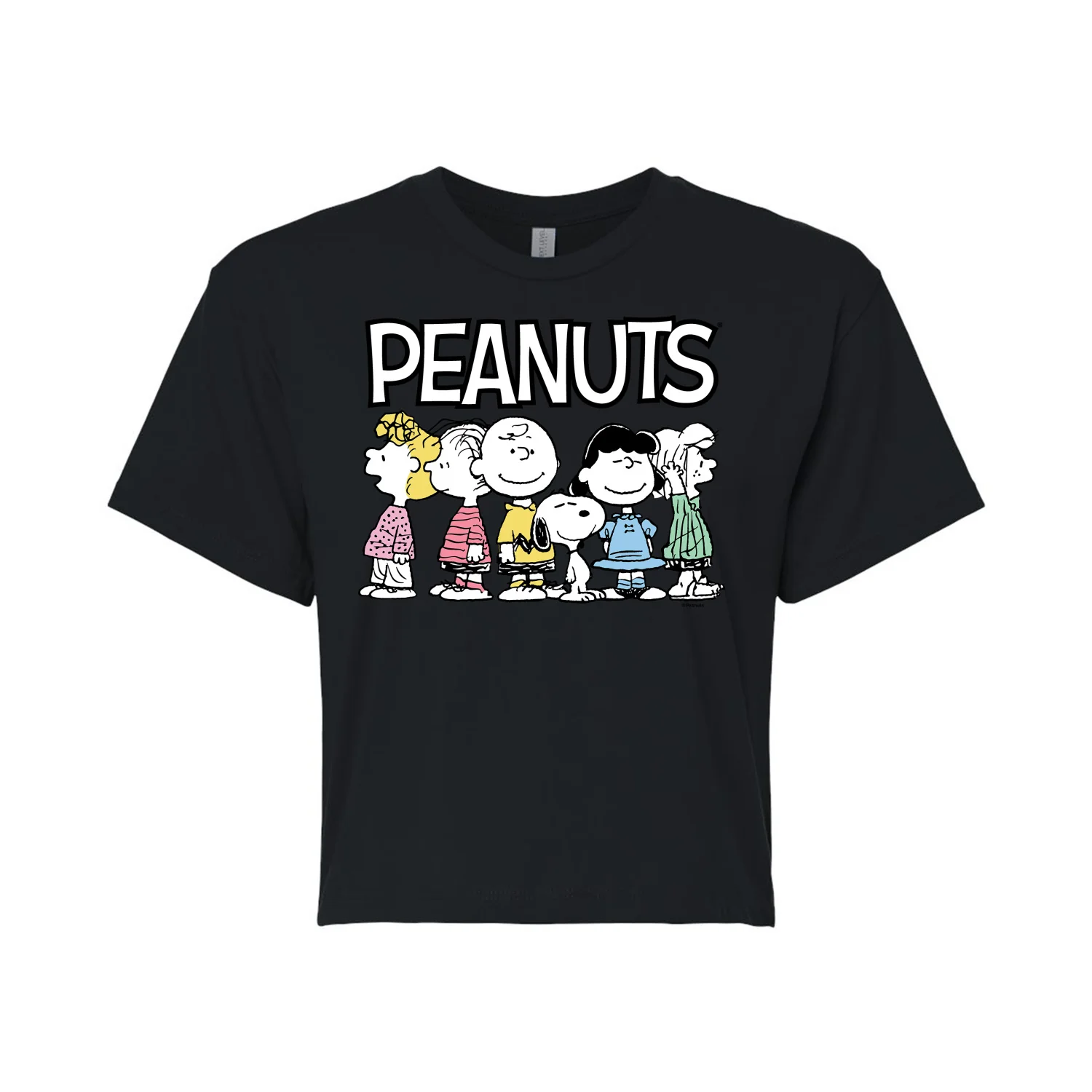 Peanuts - Peanuts Crew - Juniors Cropped Cotton Blend T-Shirt - Image 3