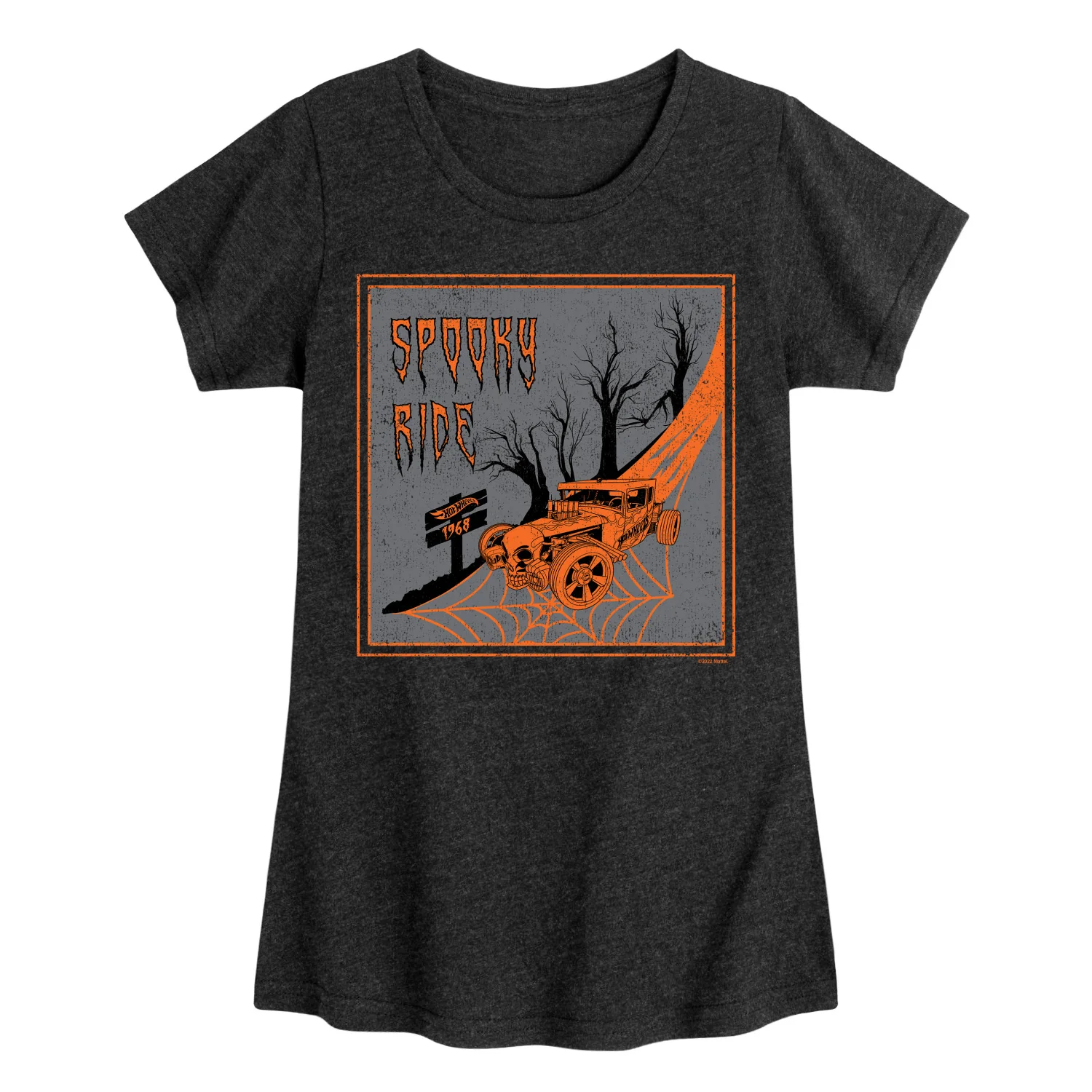 Hot Wheels - Halloween - Spooky Ride - Toddler & Youth Girls Short Sleeve Graphic T-Shirt
