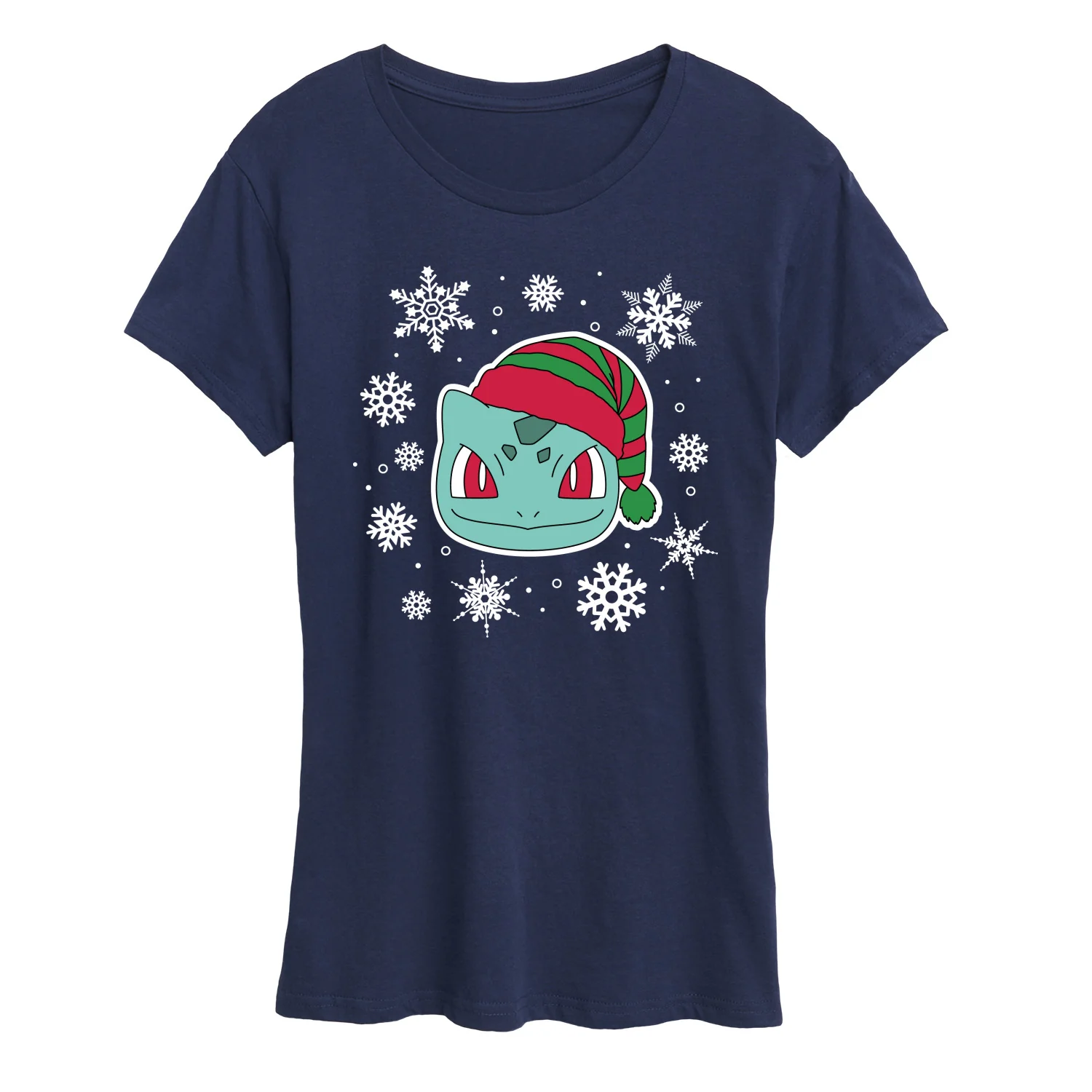 Pokémon - Bulbasaur Snowflakes - Women's Short Sleeve Graphic T-Shirt