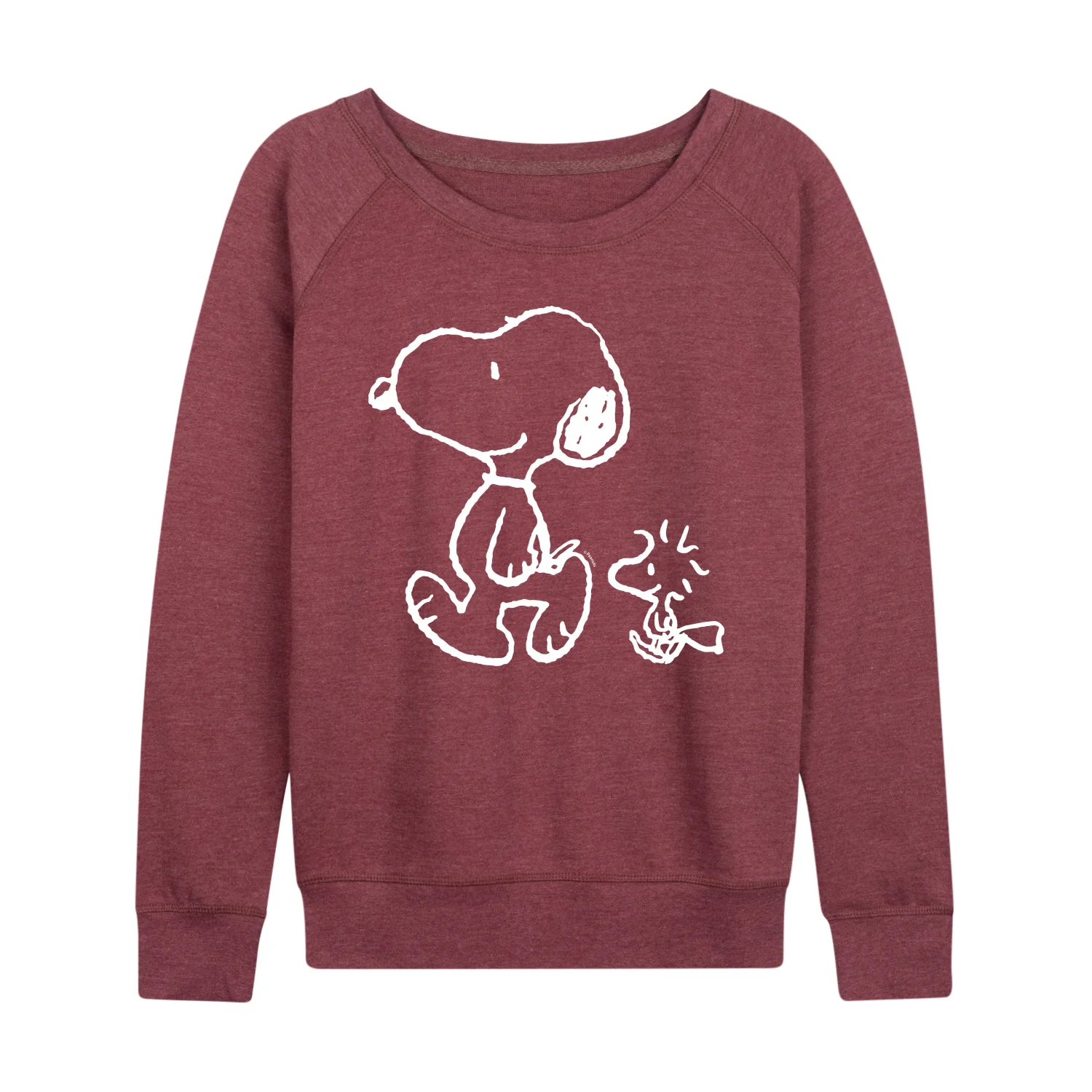 Peanuts - Snoopy Woodstock Walk - Women's Lightweight French Terry Long Sleeve Shirt - Image 3
