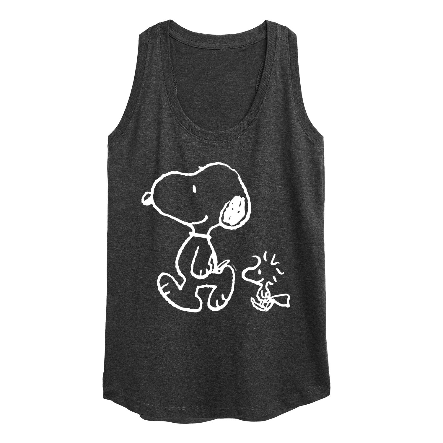 Peanuts - I'll Follow You - Snoopy & Woodstock - Women's Racerback Tank Top - Image 2