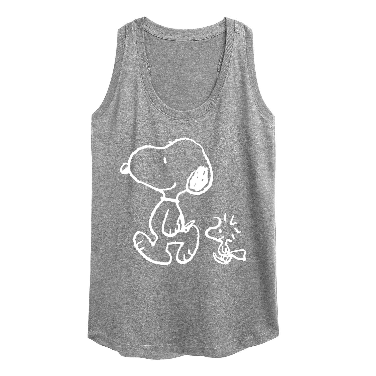 Peanuts - I'll Follow You - Snoopy & Woodstock - Women's Racerback Tank Top - Image 3