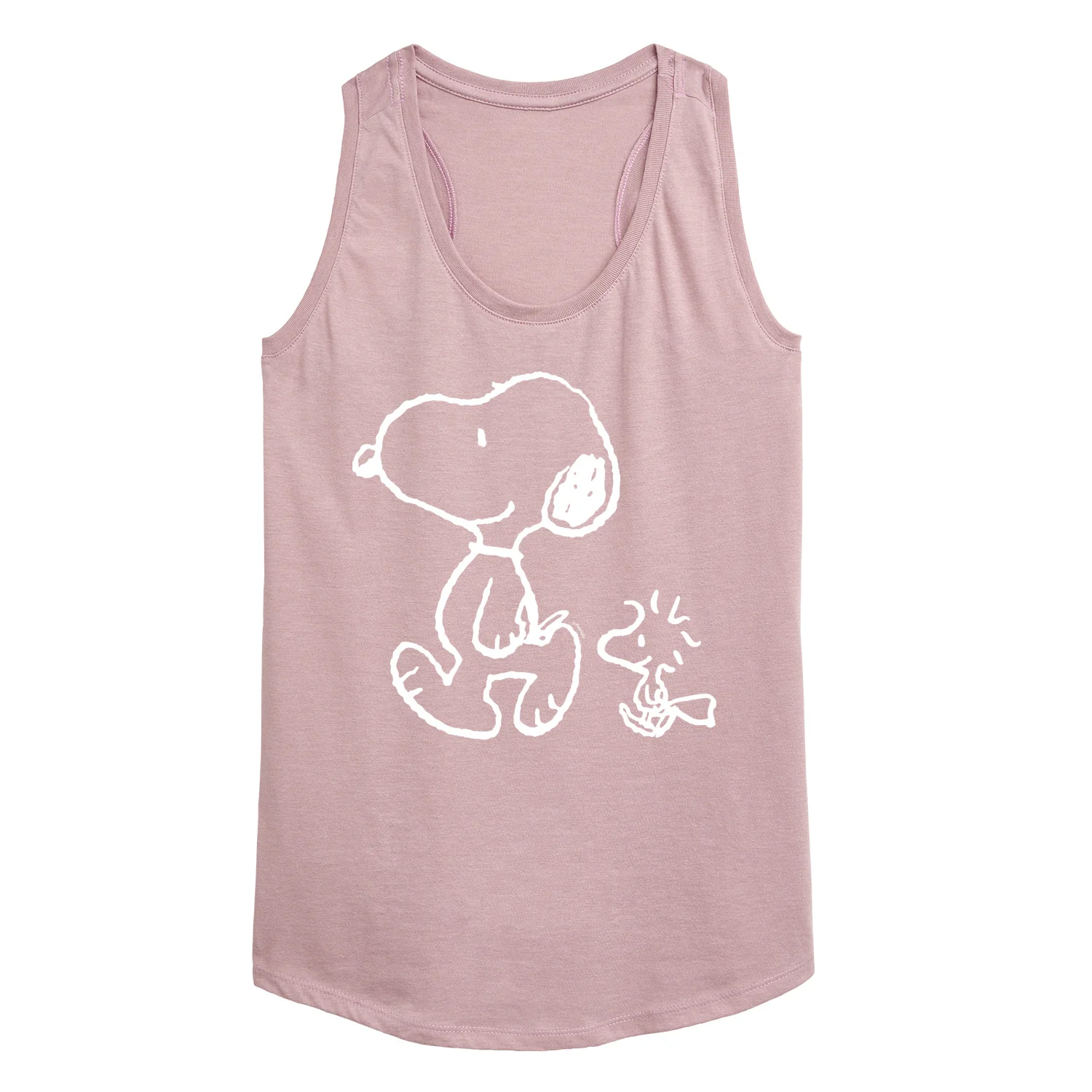 Peanuts - I'll Follow You - Snoopy & Woodstock - Women's Racerback Tank Top - Image 4