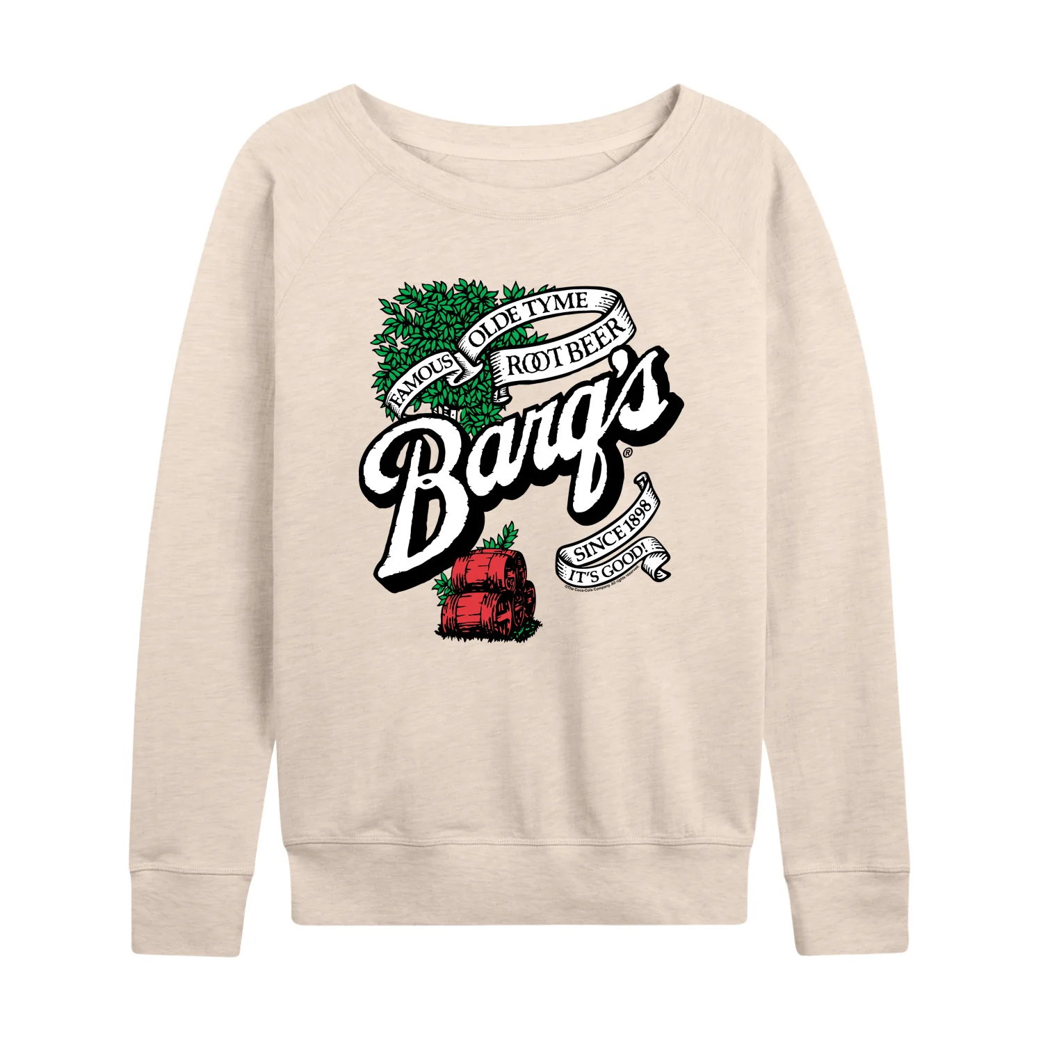 Coca-Cola - Barq's Logo - Women's French Terry Long Sleeve Pullover