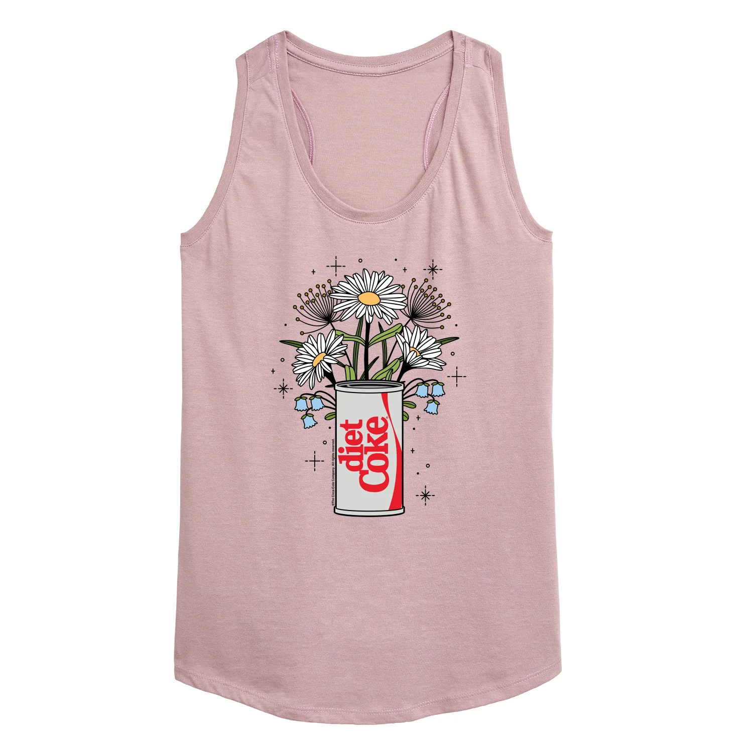 Diet Coke - Flowers With Coke Can - Women's Racerback Tank Top - Image 3