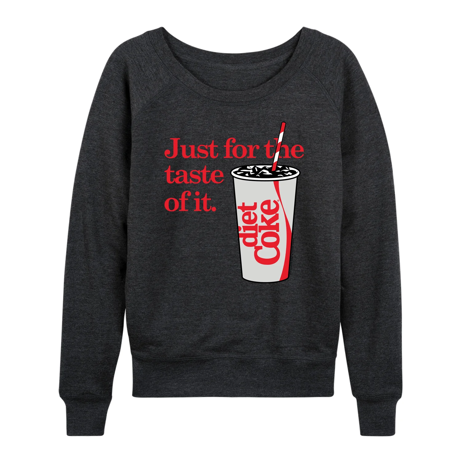 Diet Coke - Just For The Taste Of It - Women's Lightweight French Terry Long Sleeve Shirt - Image 2