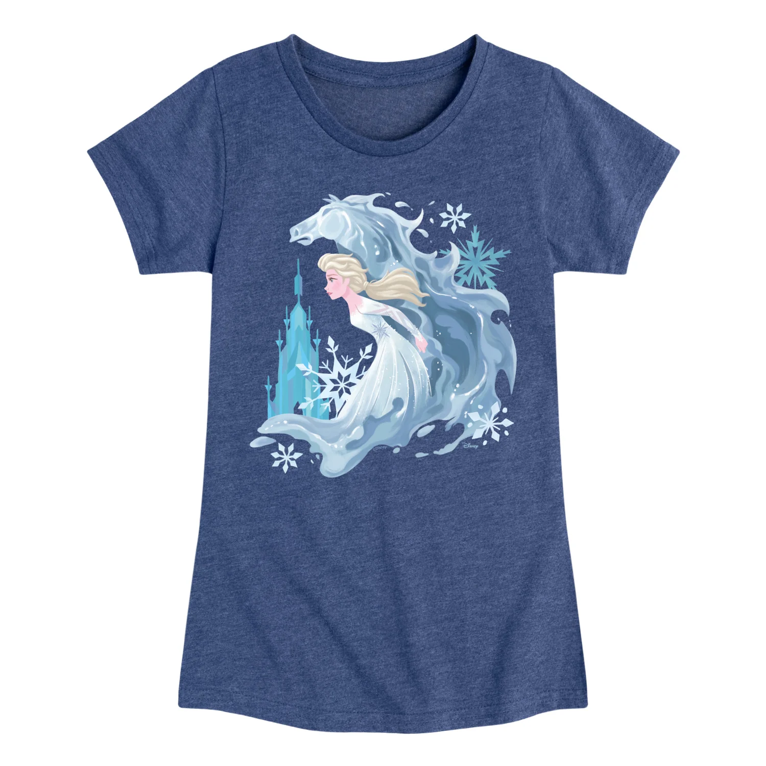 Disney Frozen 2 - Elsa & Winter Frozen Horse - Toddler & Youth Girls Short Sleeve Graphic T-Shirt - Image 3