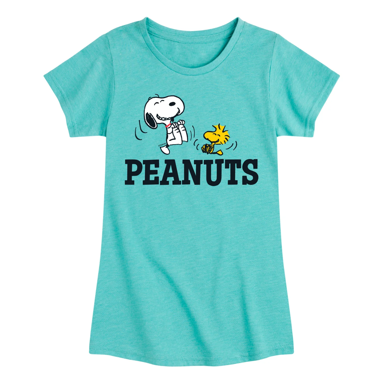 Peanuts - Snoopy And Woodstock - Toddler & Youth Girls Short Sleeve Graphic T-Shirt