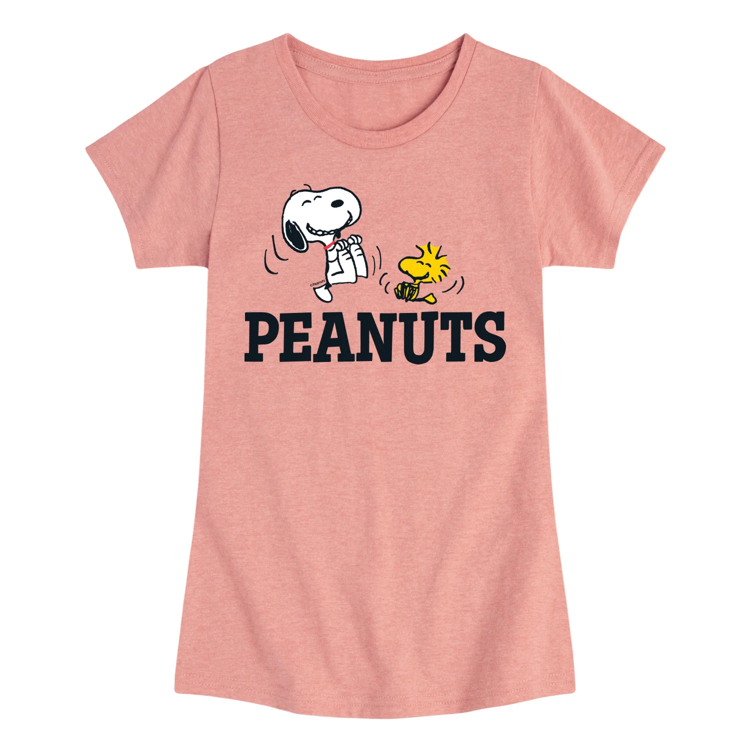 Peanuts - Snoopy And Woodstock - Toddler & Youth Girls Short Sleeve Graphic T-Shirt - Image 2