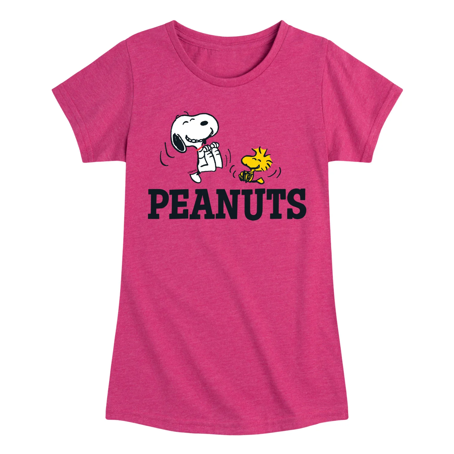 Peanuts - Snoopy And Woodstock - Toddler & Youth Girls Short Sleeve Graphic T-Shirt - Image 3