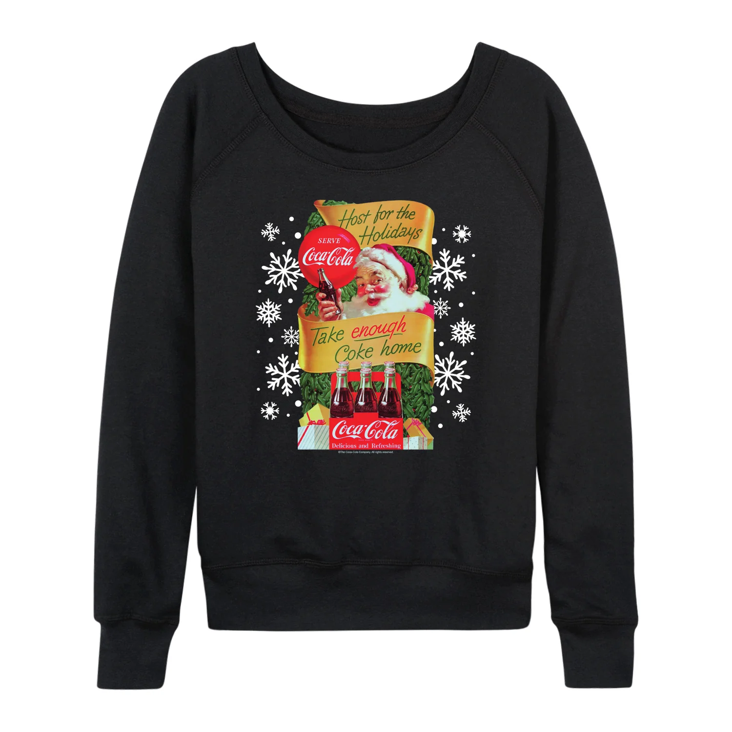 Coca-Cola - Host The Holidays - Women's French Terry Long Sleeve Pullover