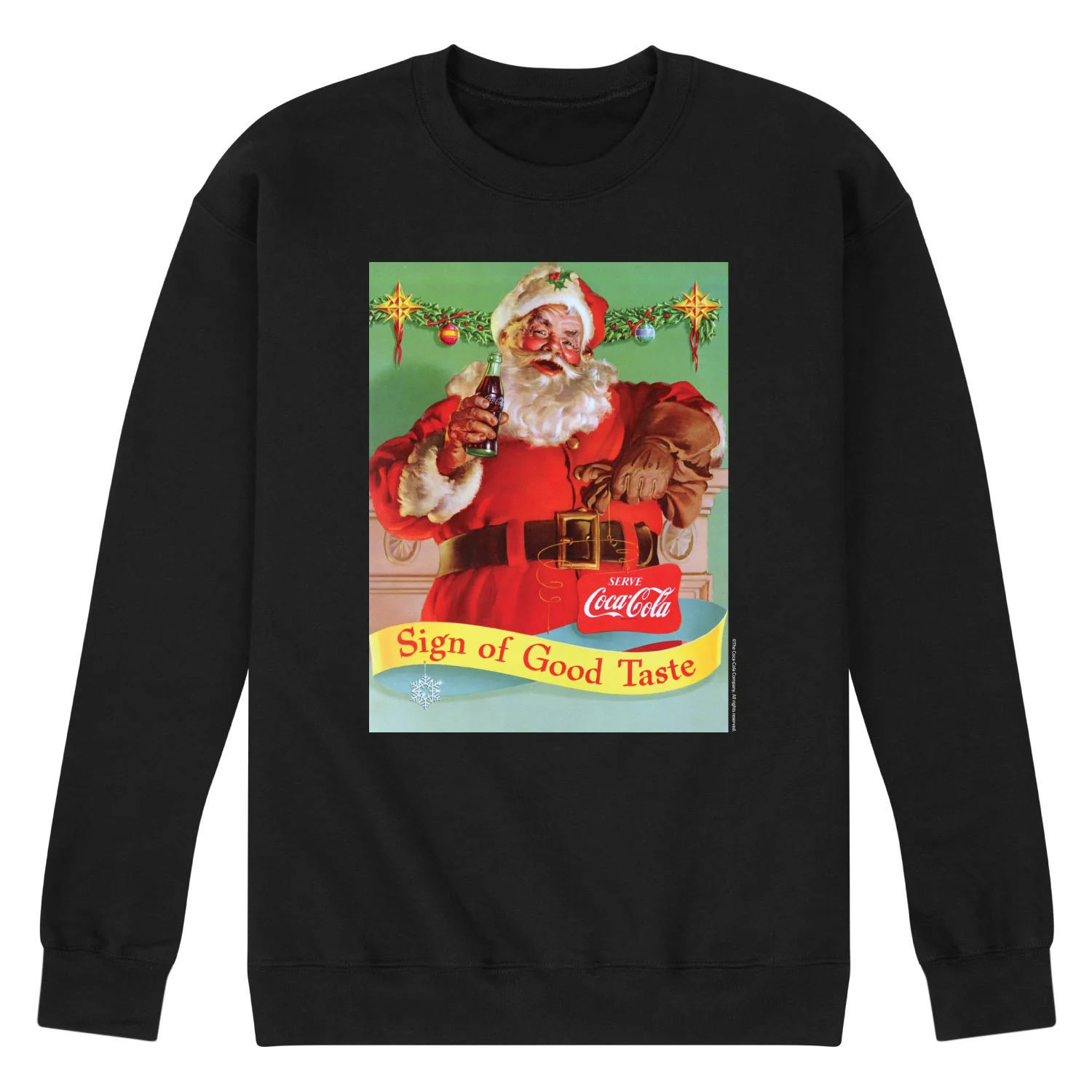 Coca-Cola - Sign of Good Taste - Men's Long Sleeve Crew Fleece Sweatshirt - Image 2