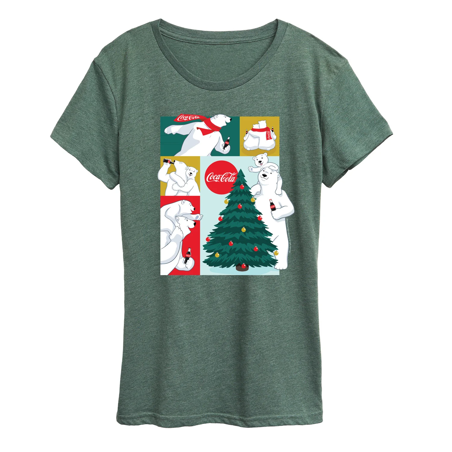 Coca-Cola - Coca Cola Bears Grid - Women's Short Sleeve Graphic T-Shirt - Image 3
