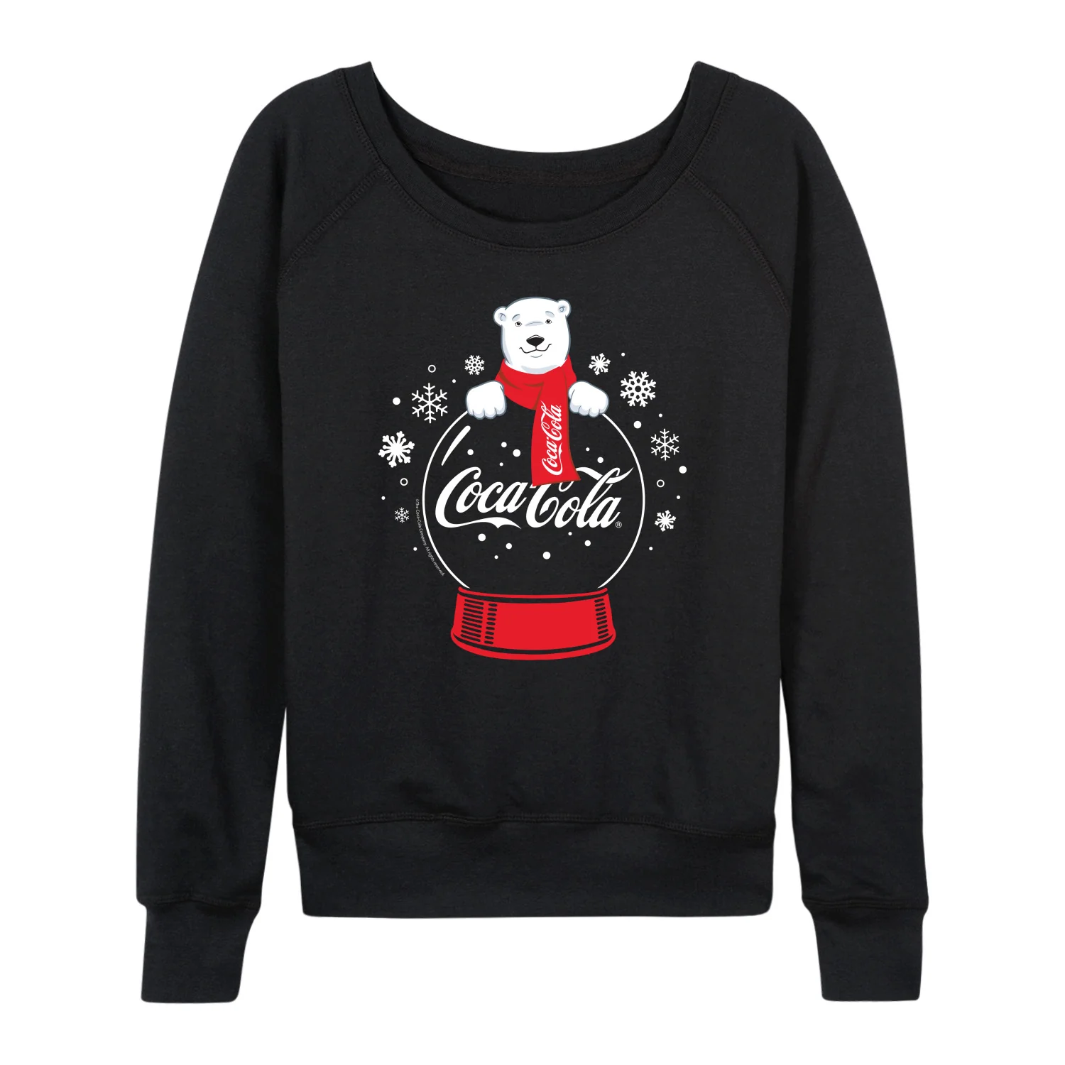 Coca-Cola - Polar Bear Snowglobe - Women's French Terry Long Sleeve Pullover