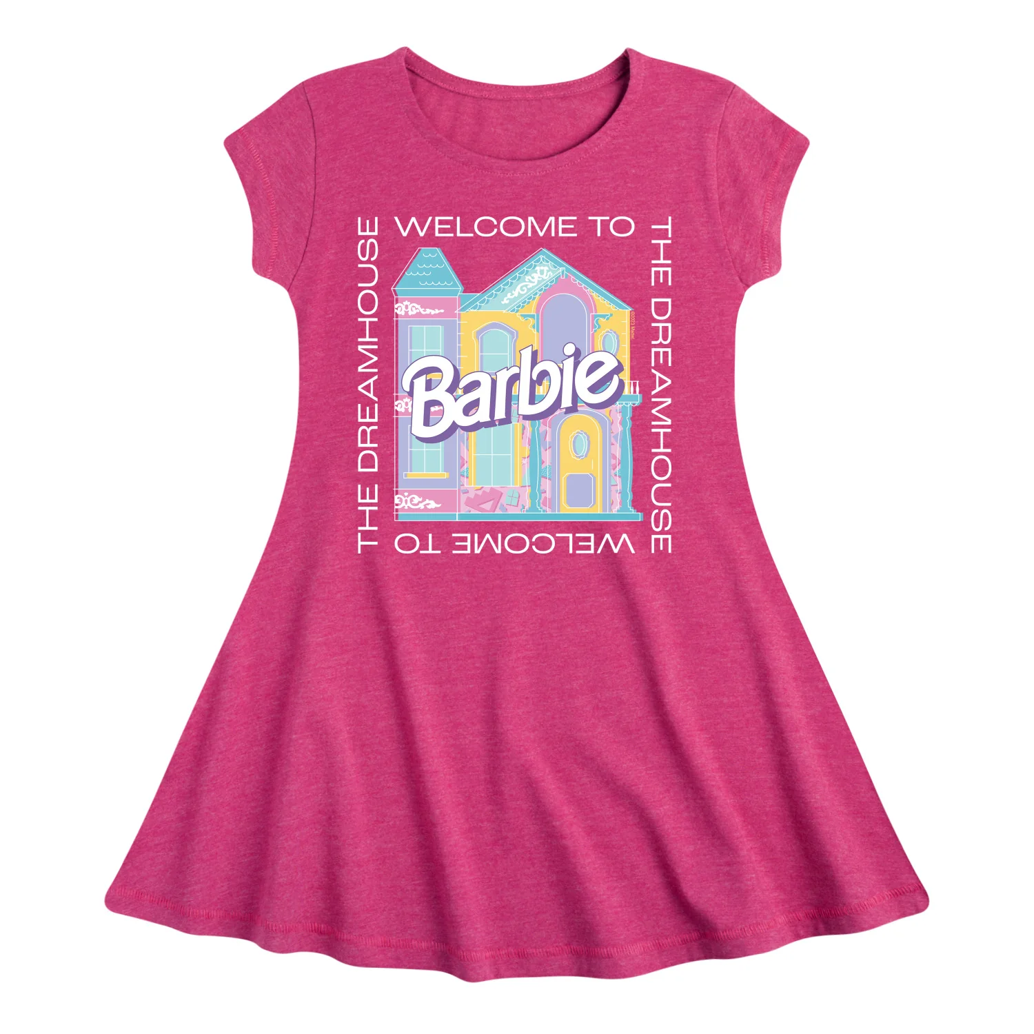Barbie - Welcome To The Dreamhouse - Toddler & Youth Girls Fit & Flare Dress - Image 2
