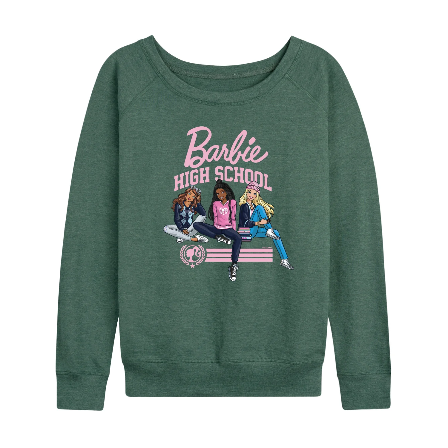 Barbie - High School Dolls - Women's Lightweight French Terry Long Sleeve Shirt - Image 2