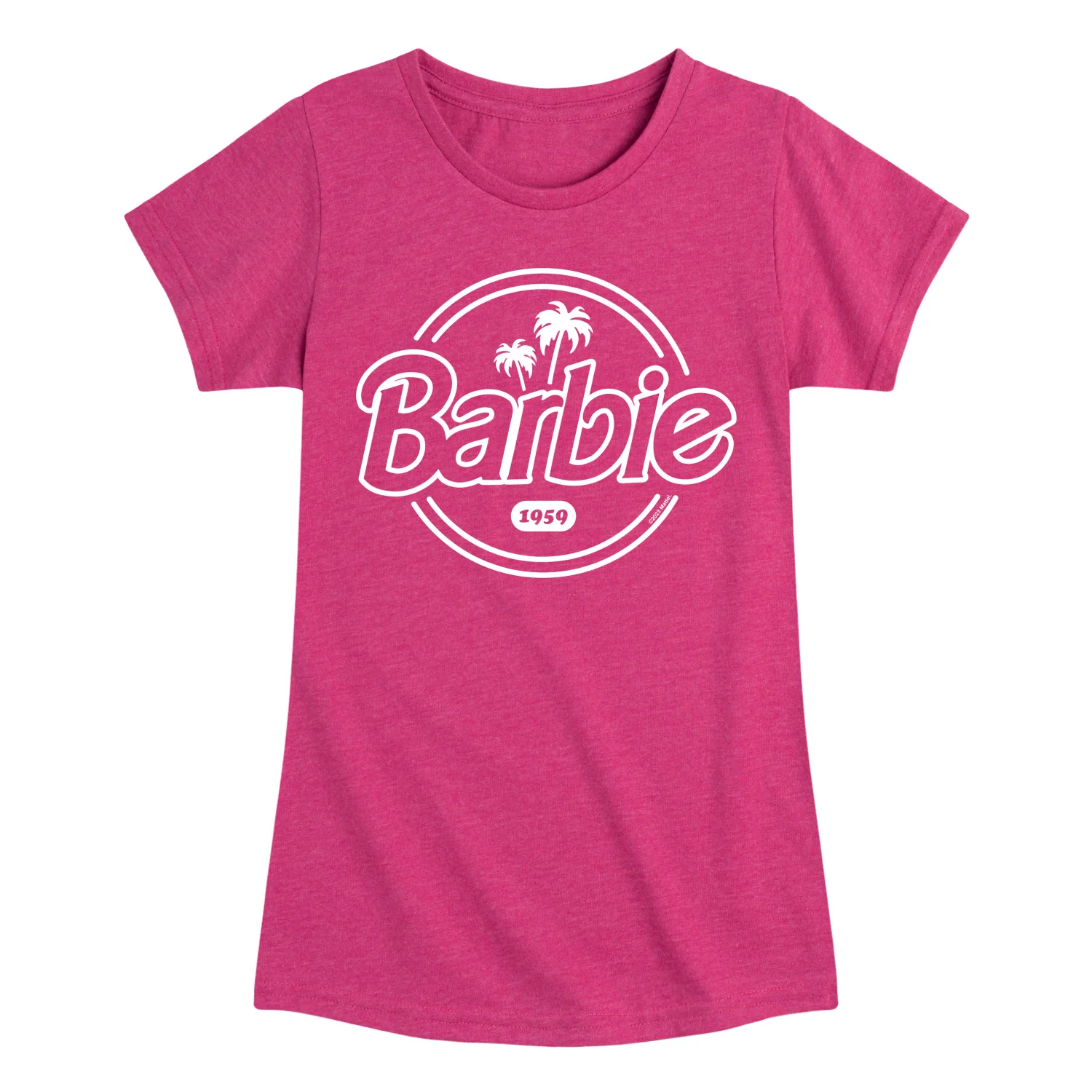 Barbie - Retro Logo 1959 - Toddler & Youth Girls Short Sleeve Graphic T-Shirt - Image 2