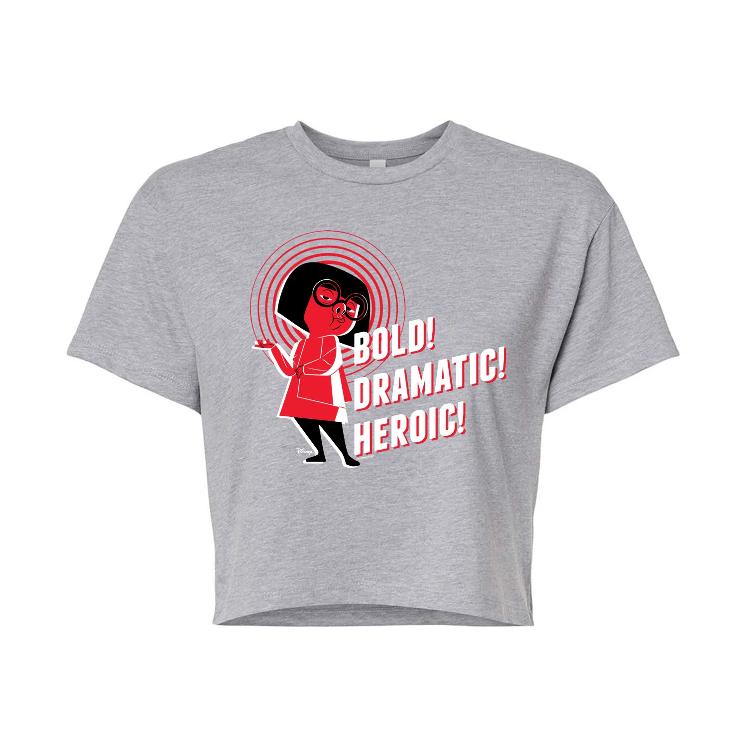 The Incredibles - Bold Dramatic Heroic - Juniors Cropped Graphic T-Shirt - Image 2