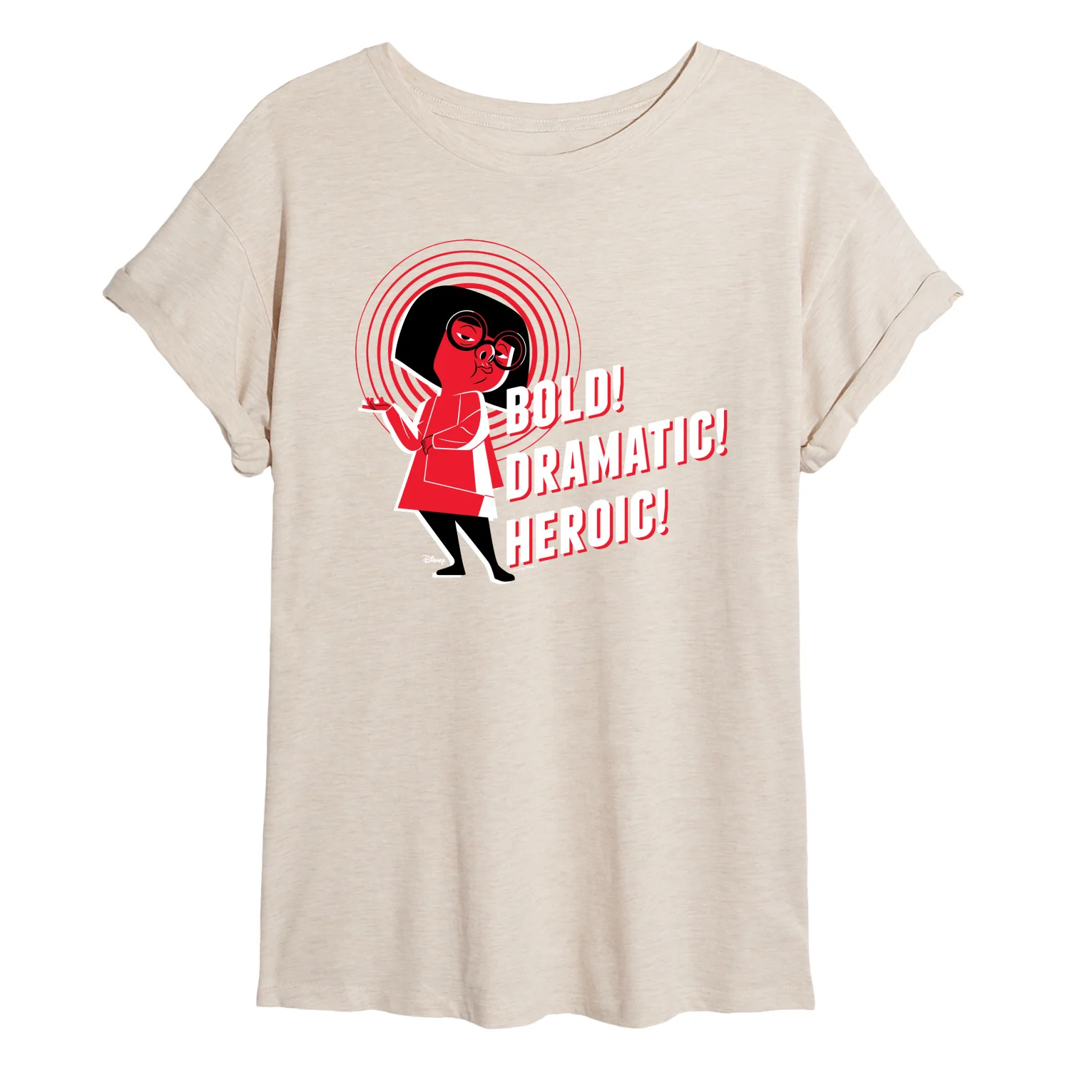 The Incredibles - Bold Dramatic Heroic - Juniors Oversized Graphic T-Shirt