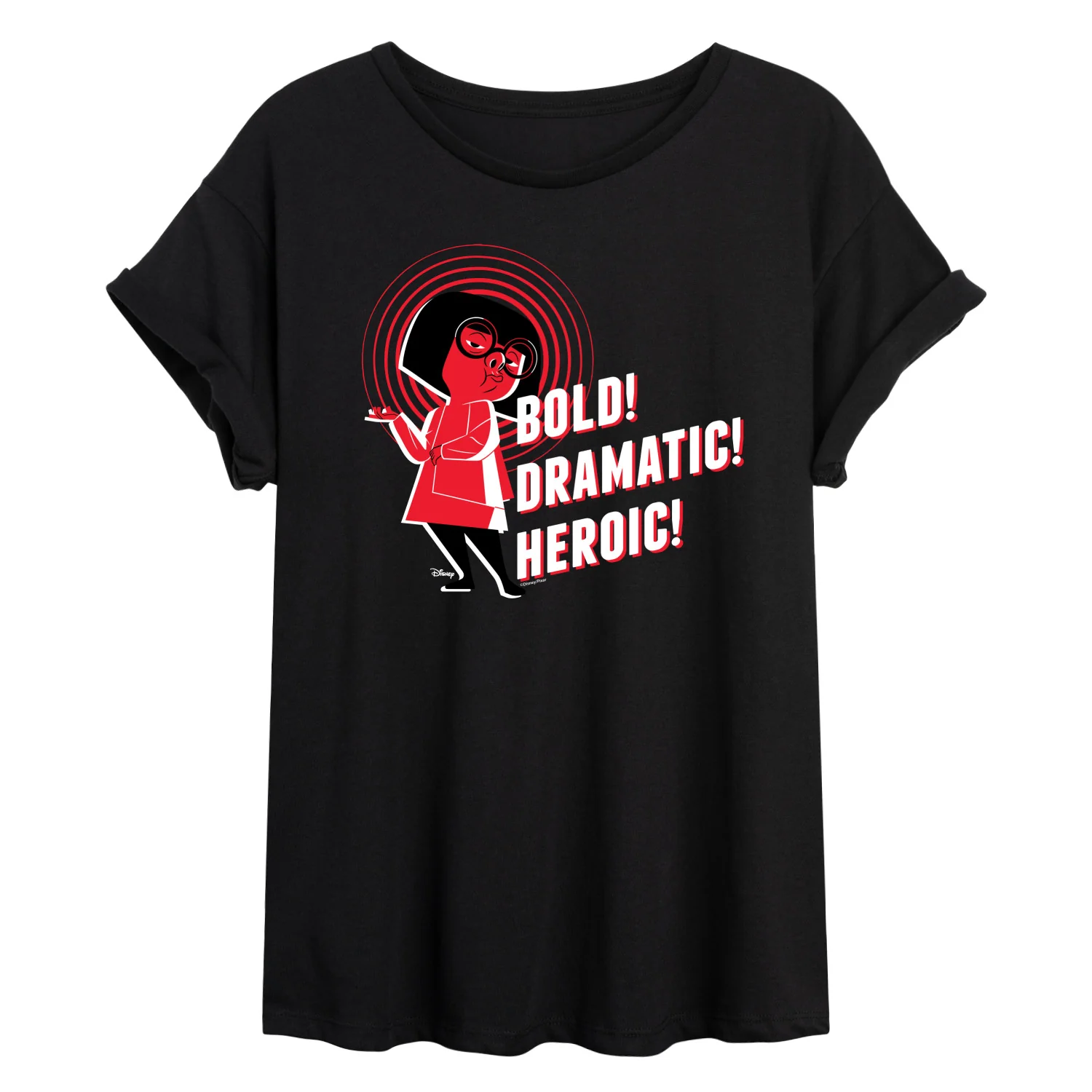 The Incredibles - Bold Dramatic Heroic - Juniors Oversized Graphic T-Shirt - Image 2