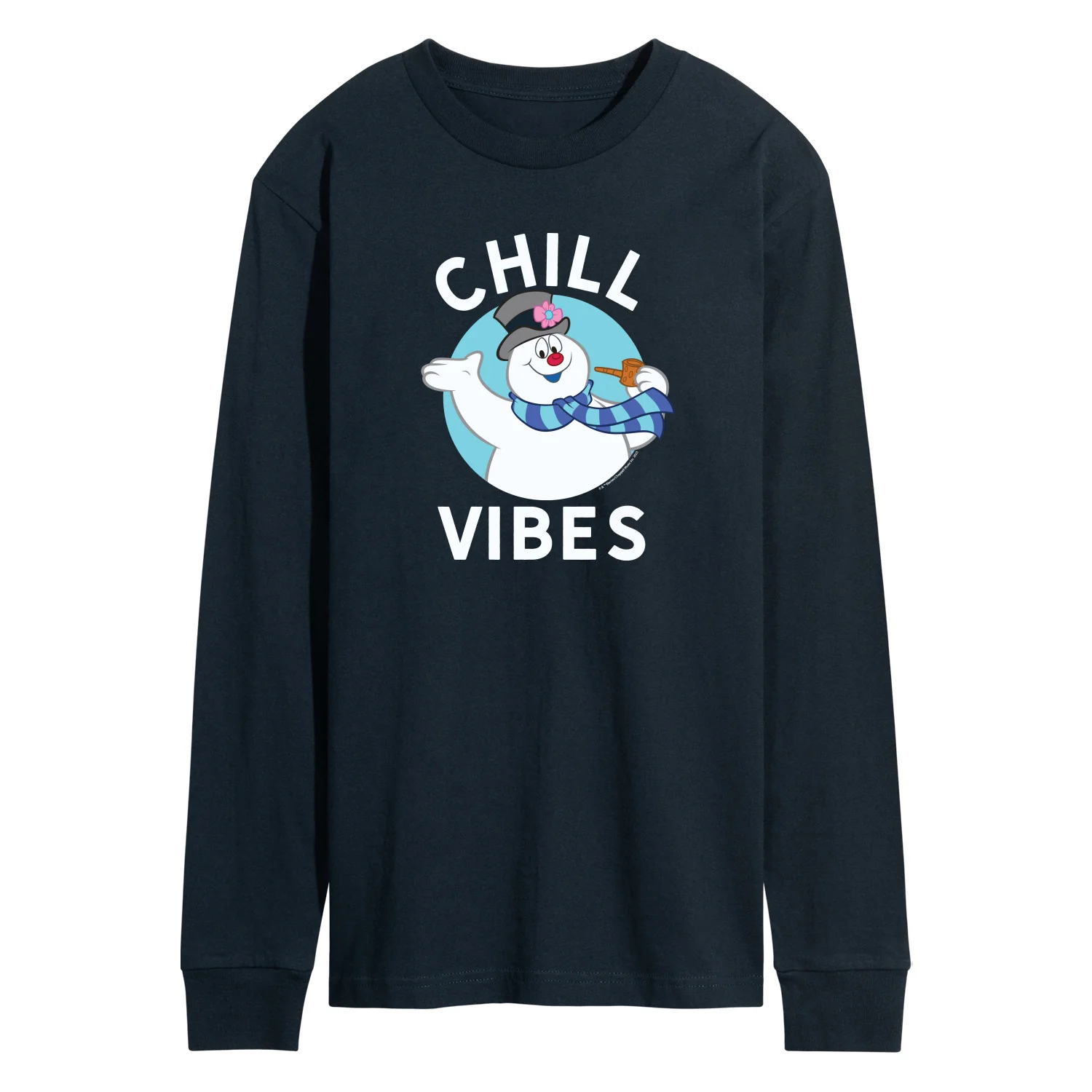 Frosty The Snowman - Christmas - Chill Vibes - Men's Long Sleeve T-Shirt - Image 2