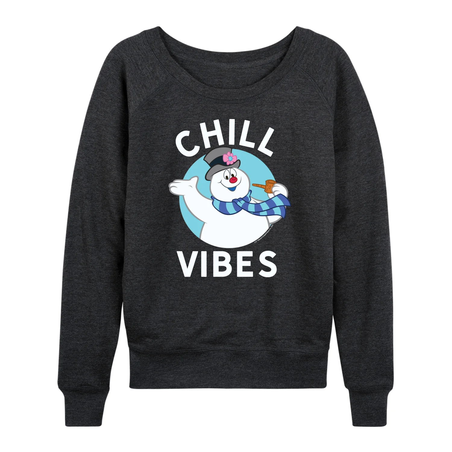 Frosty The Snowman - Christmas - Chill Vibes - Women's Lightweight French Terry Long Sleeve Shirt