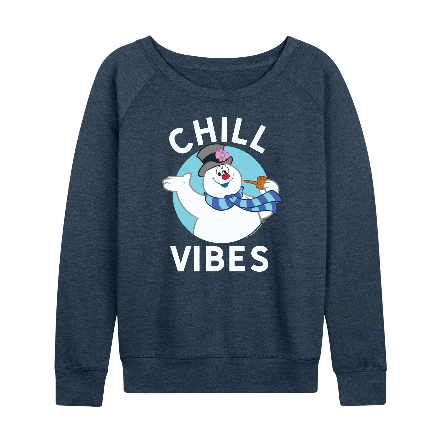Frosty The Snowman - Christmas - Chill Vibes - Women's Lightweight French Terry Long Sleeve Shirt - Image 2